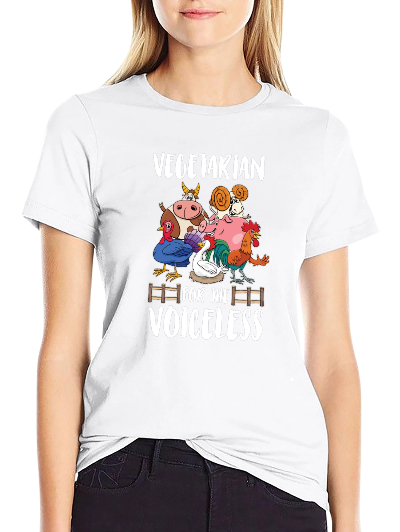Vegetarian for the Voiceless Graphic T-Shirt