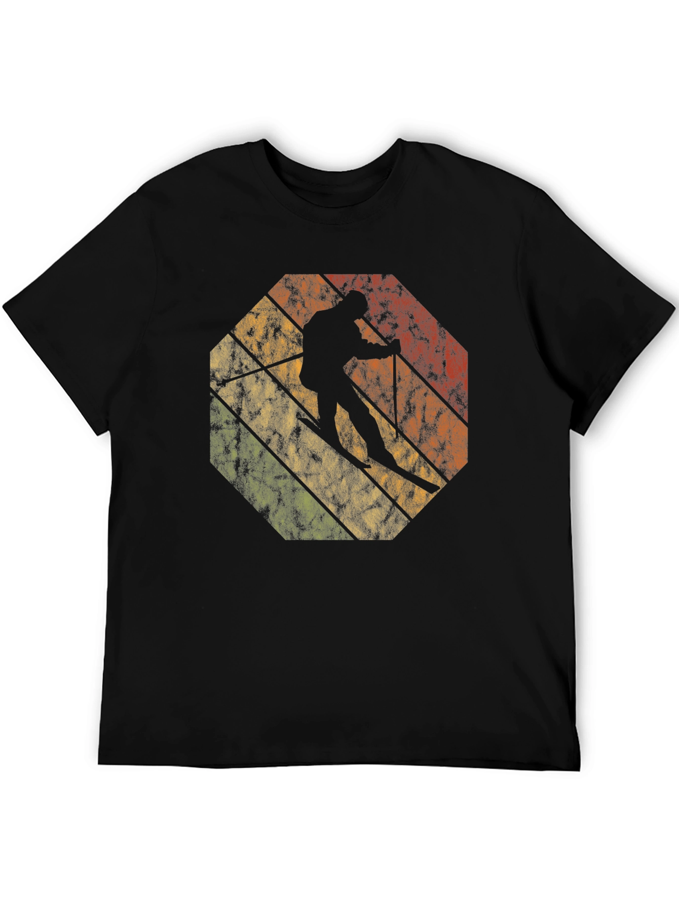 Retro Skiing Silhouette T-Shirt