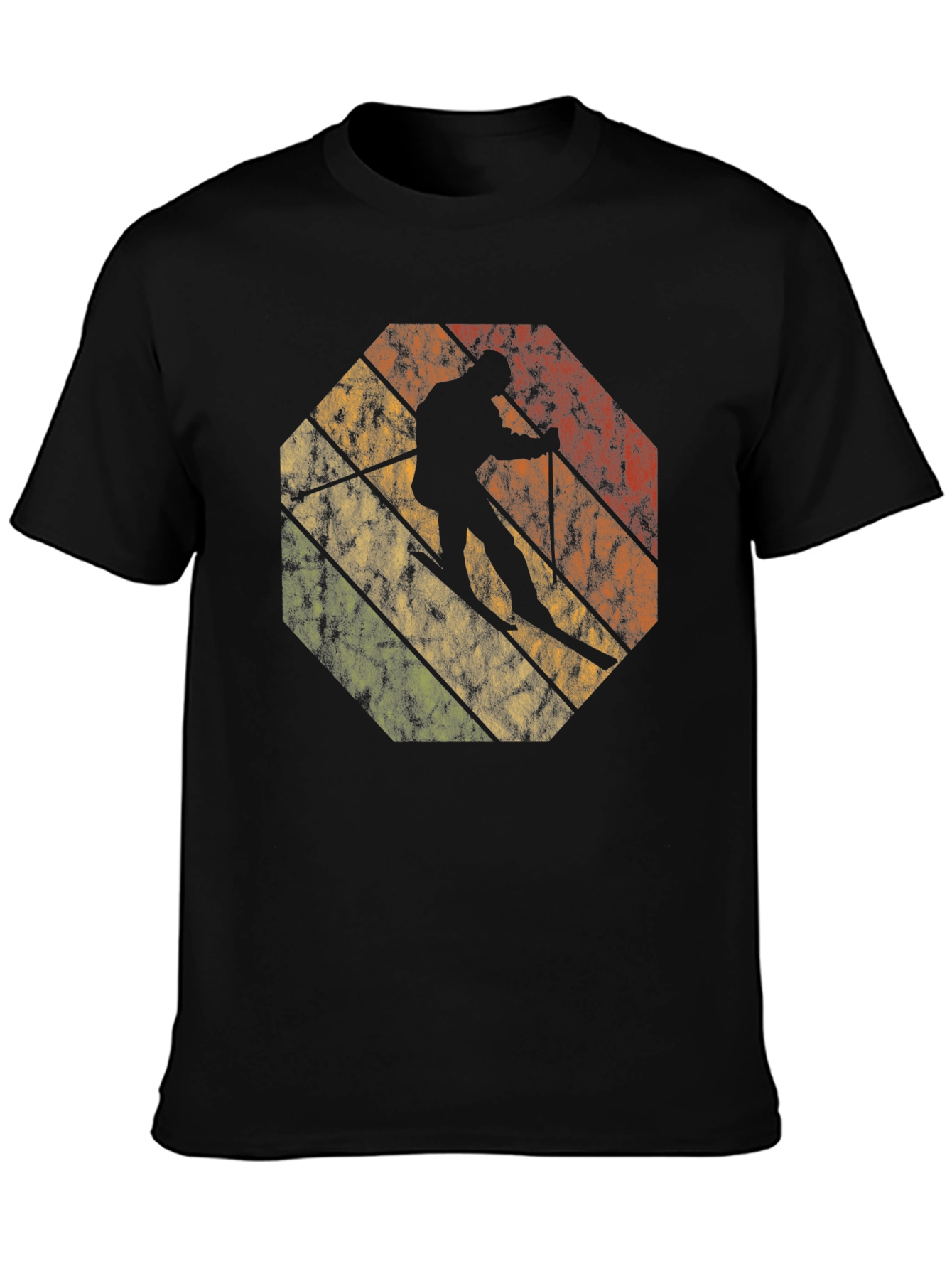 Retro Skiing Silhouette T-Shirt