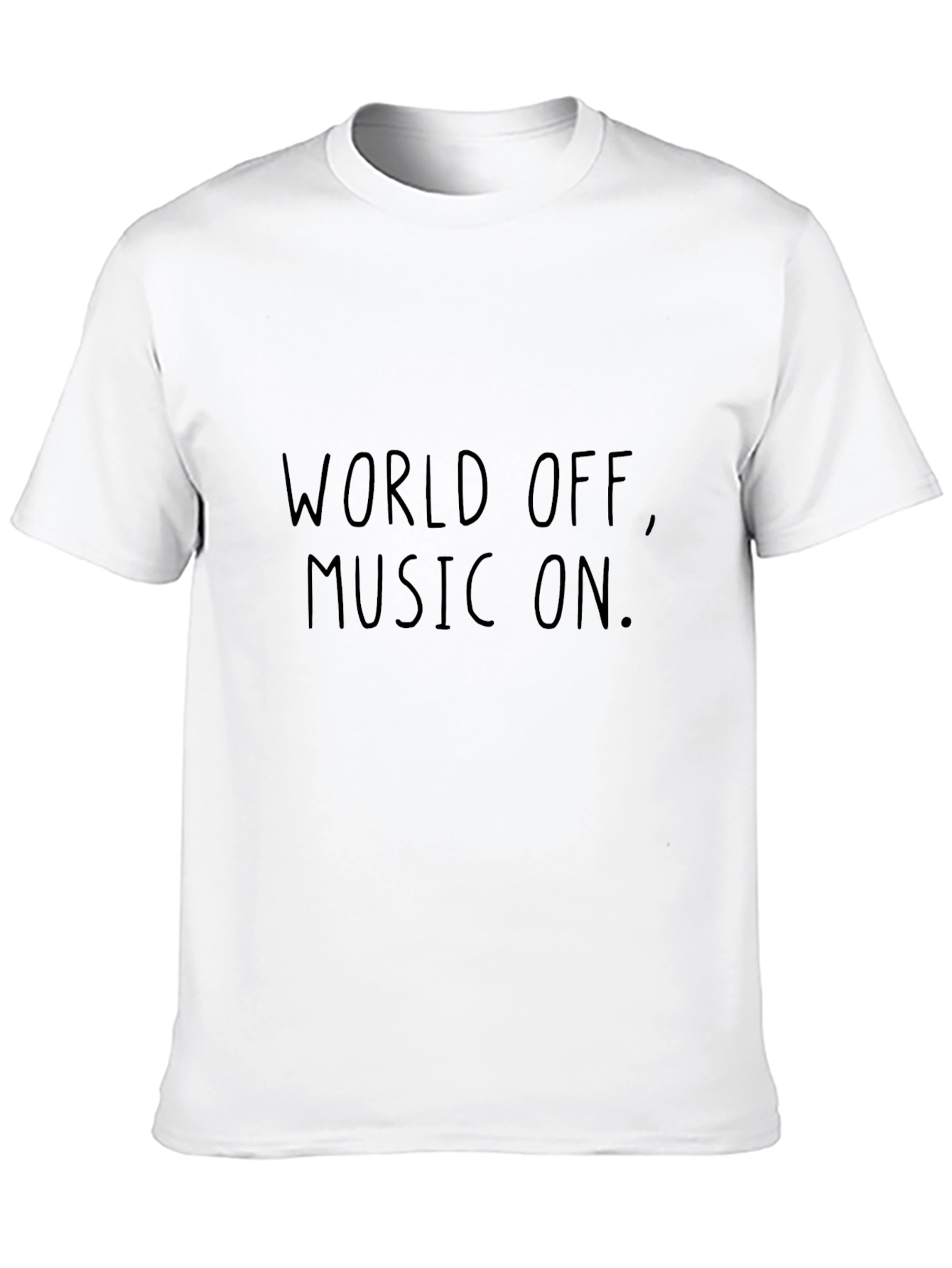 World Off Music On Graphic T-Shirt