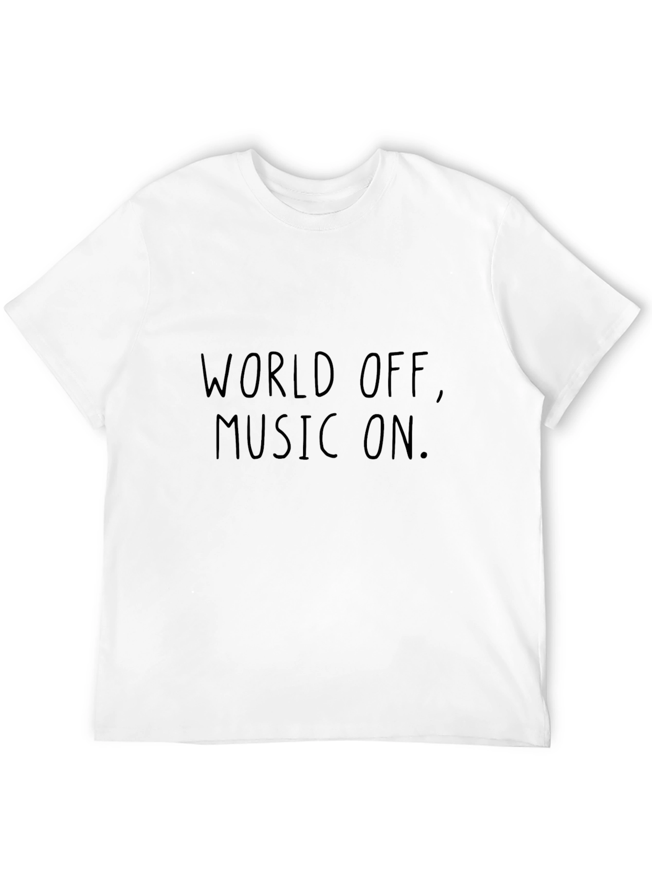 World Off Music On Graphic T-Shirt