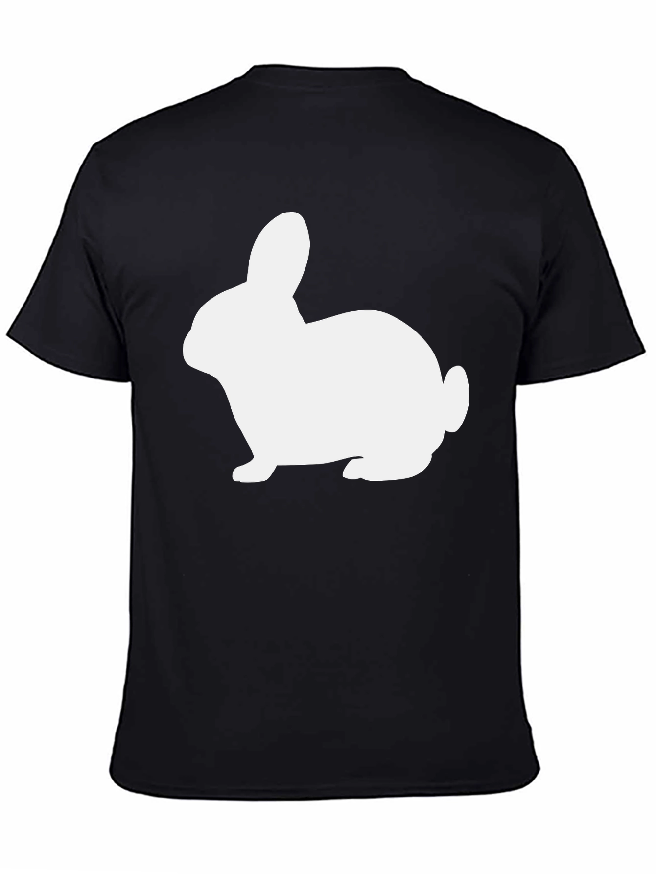 Bunny Silhouette Black T-Shirt