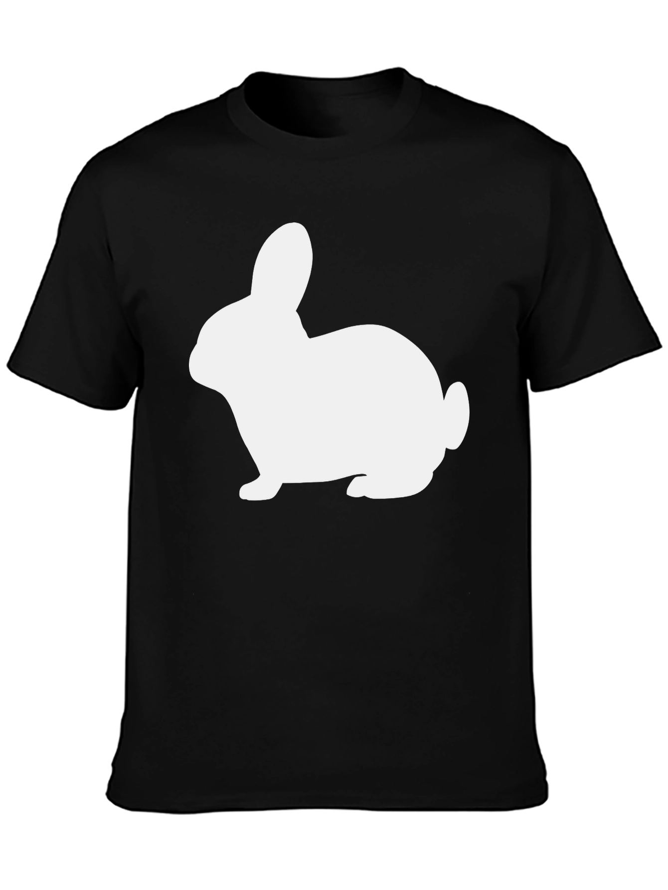 Bunny Silhouette Black T-Shirt