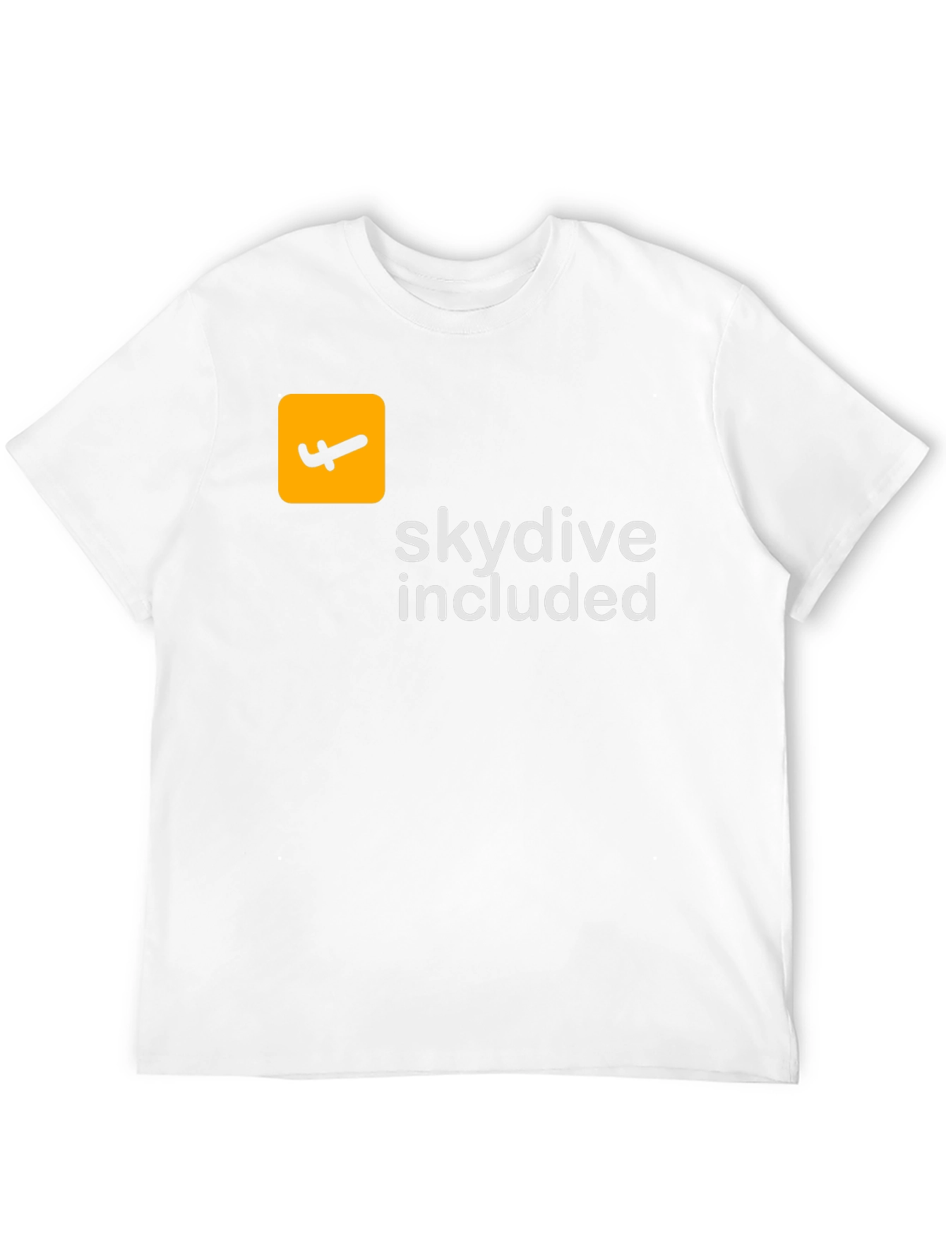 Skydive Included Graphic Tee - Black Cotton T-Shirt