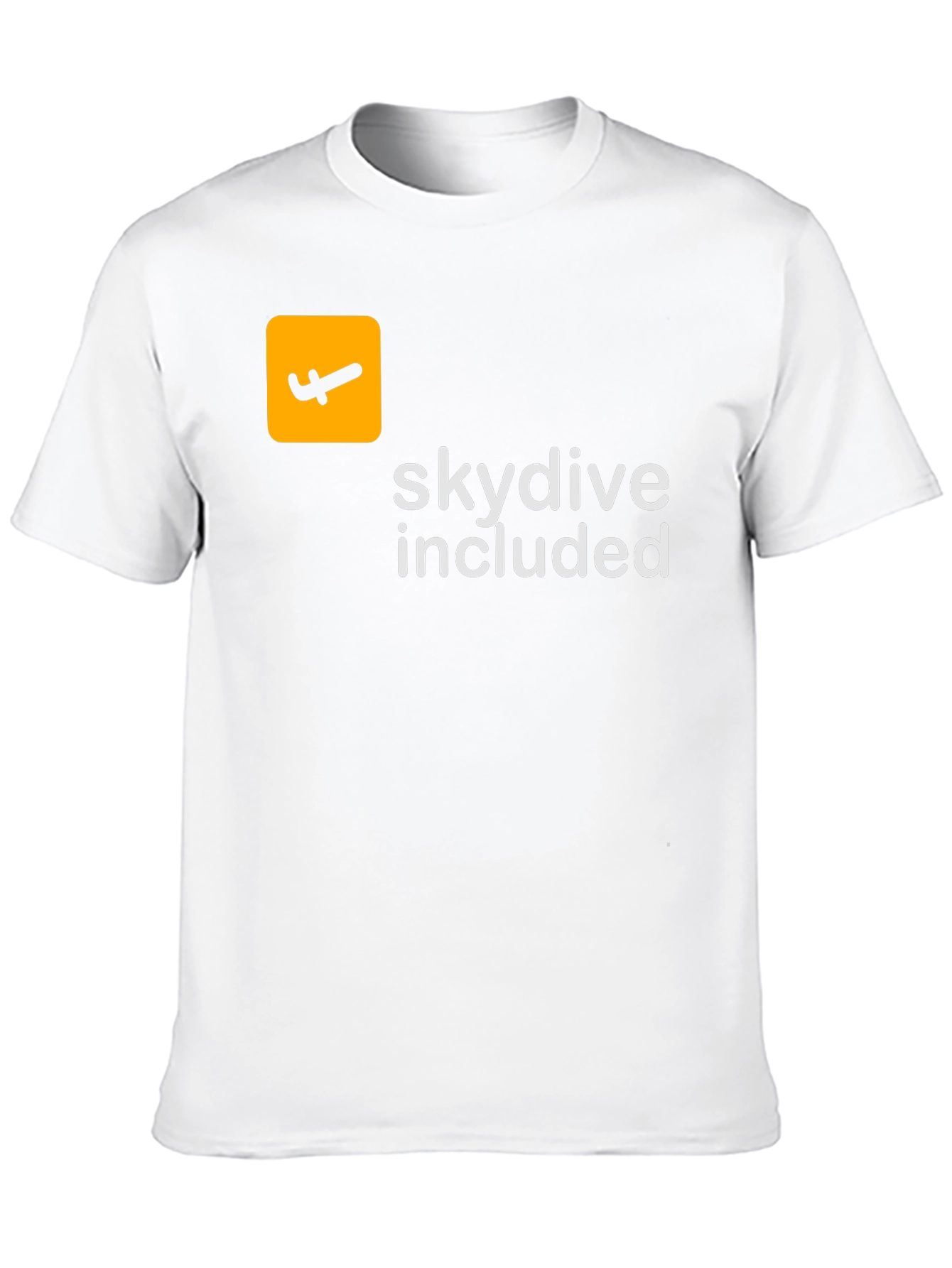 Skydive Included Graphic Tee - Black Cotton T-Shirt