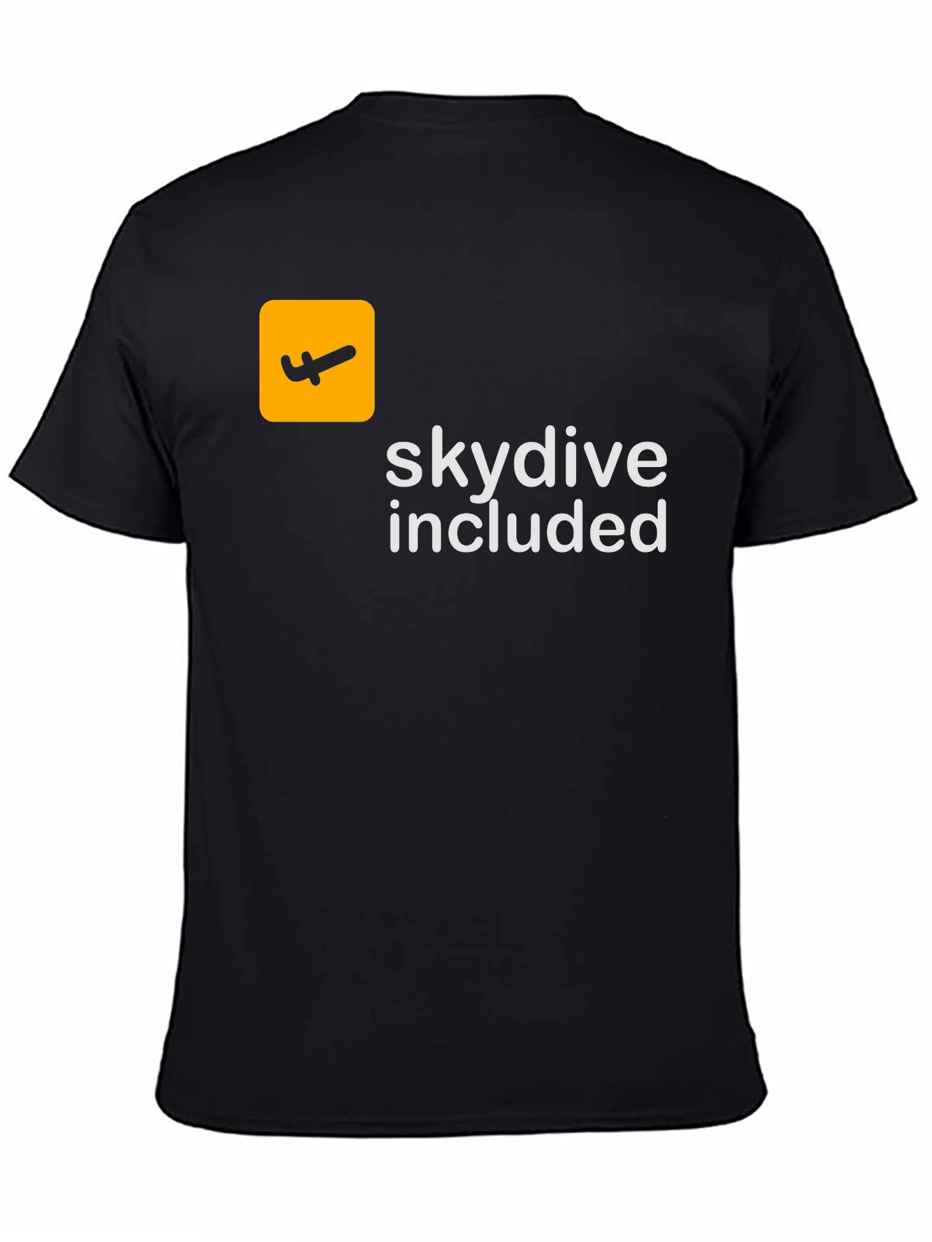 Skydive Included Graphic Tee - Black Cotton T-Shirt