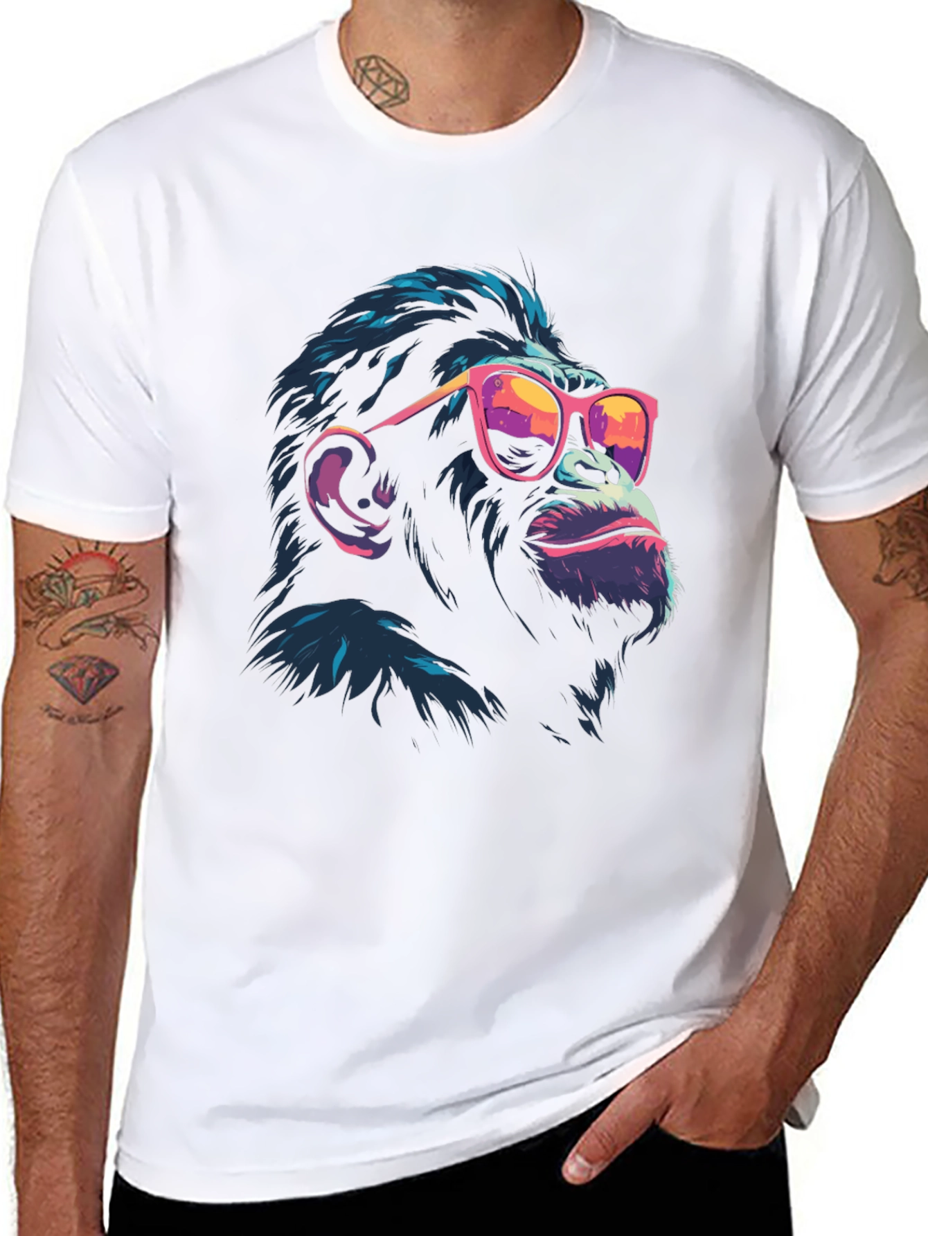 Cool Chimp Graphic Tee - Stylish Black T-Shirt