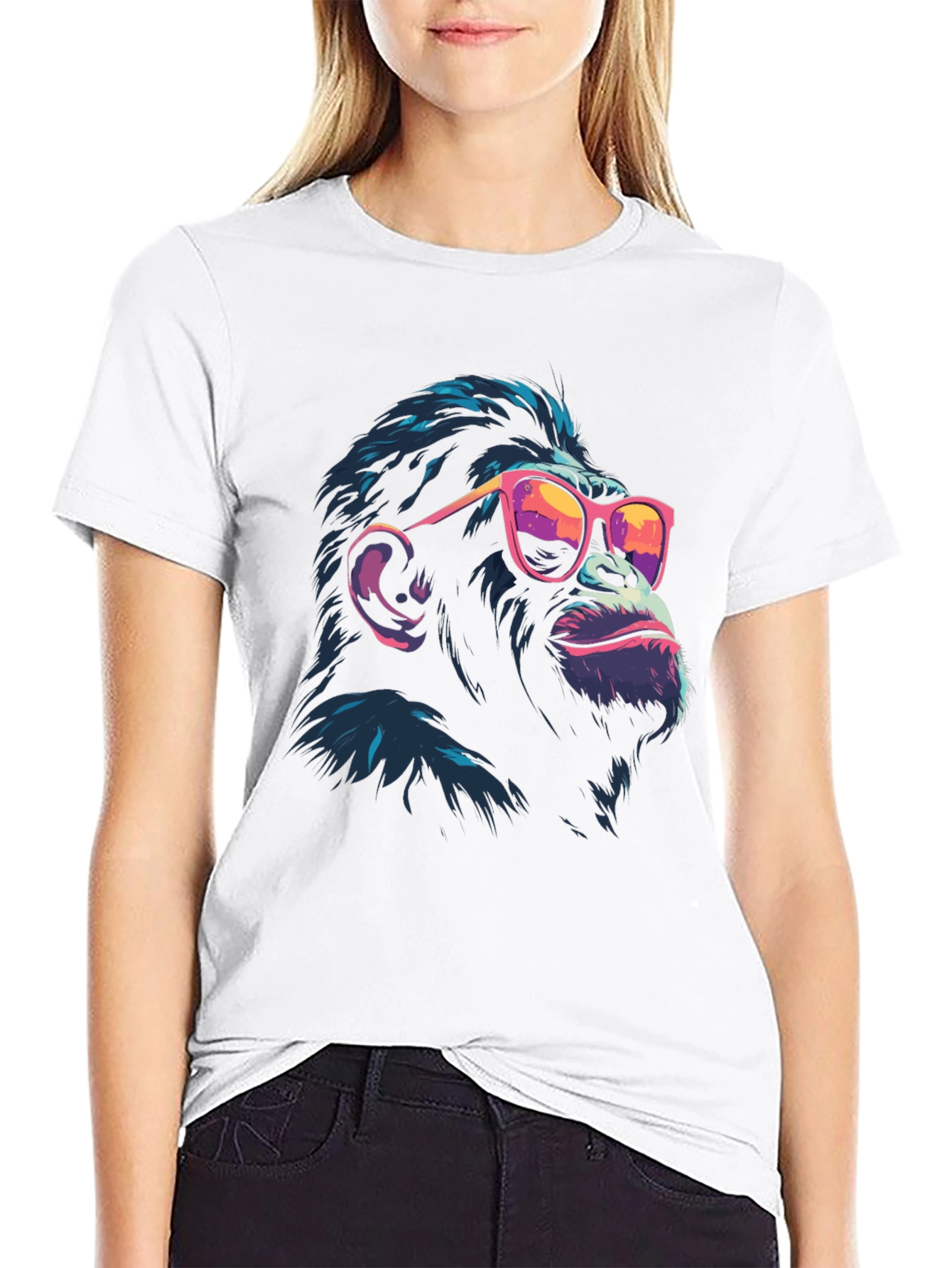 Cool Chimp Graphic Tee - Stylish Black T-Shirt