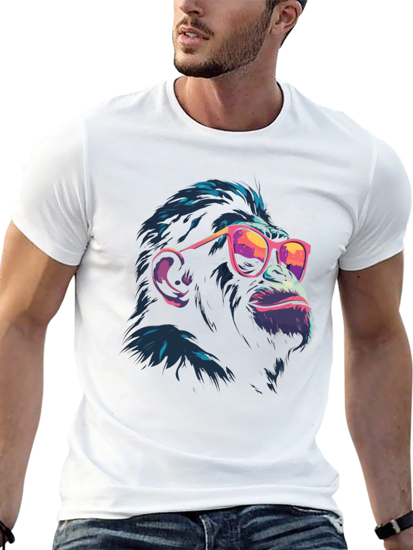 Cool Chimp Graphic Tee - Stylish Black T-Shirt