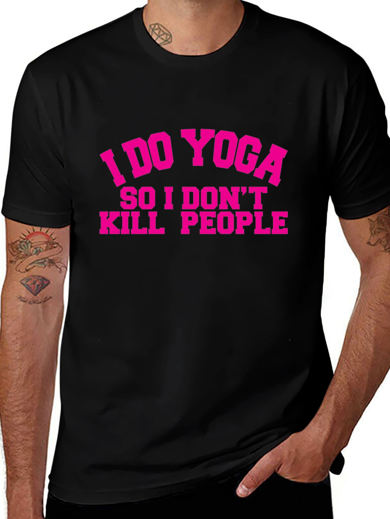 Yoga Motivation T-Shirt - Humorous Fitness Tee