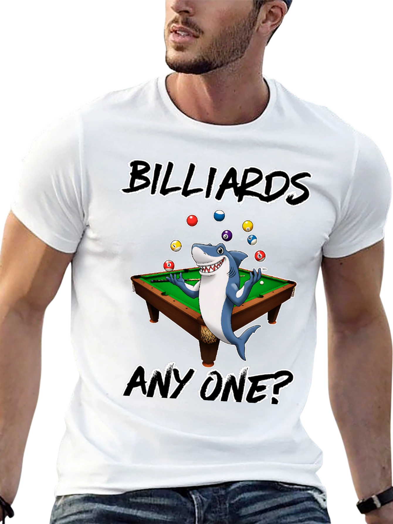 Billiards Shark Graphic T-Shirt