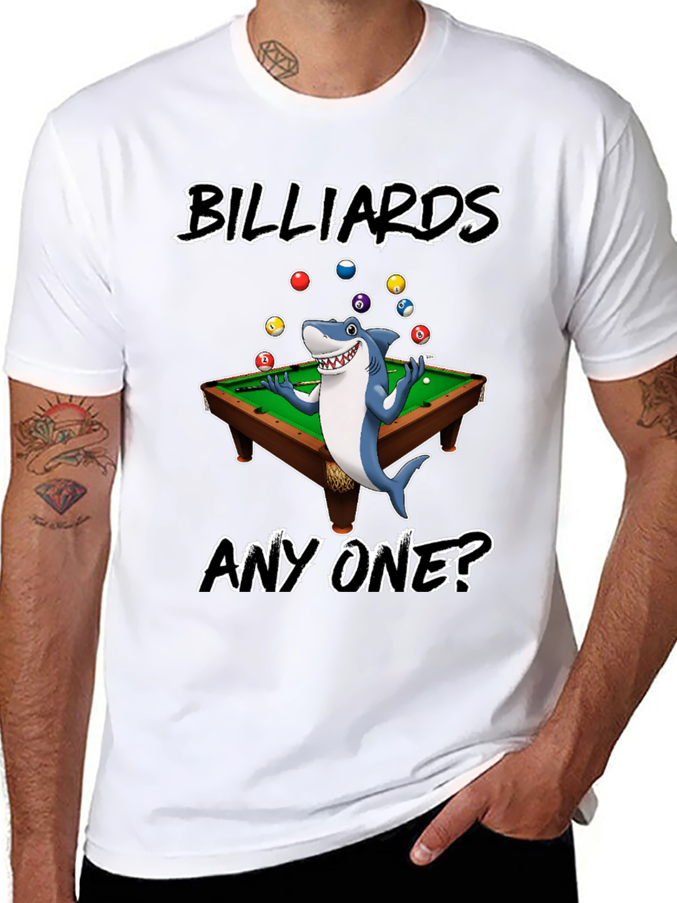 Billiards Shark Graphic T-Shirt