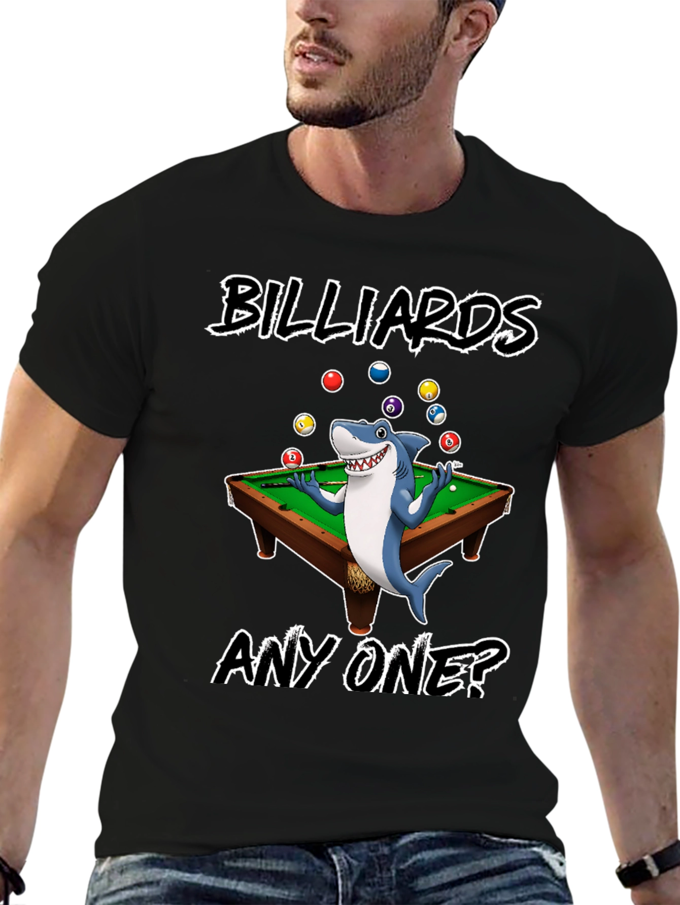 Billiards Shark Graphic T-Shirt