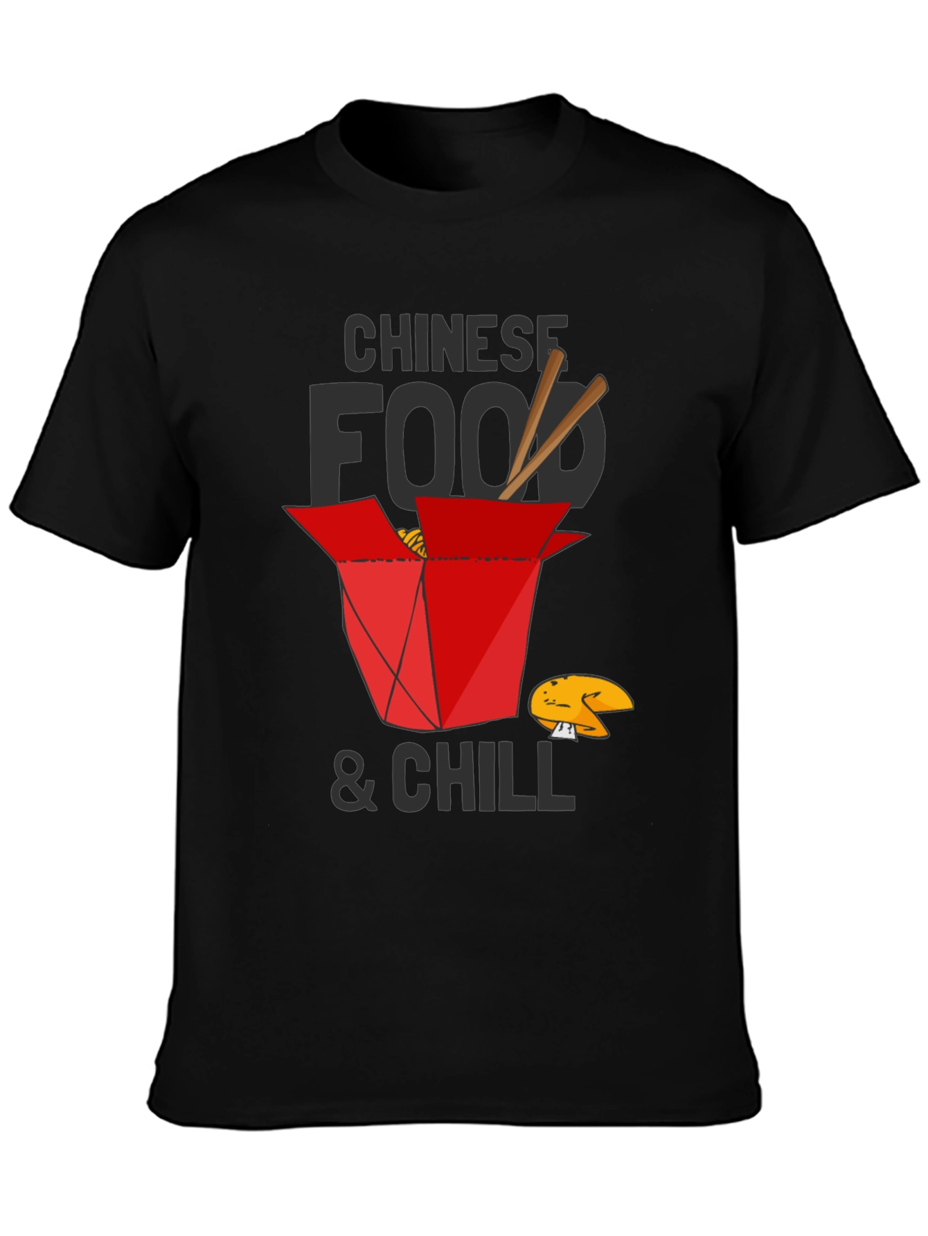 Chinese Food and Chill Graphic T-Shirt