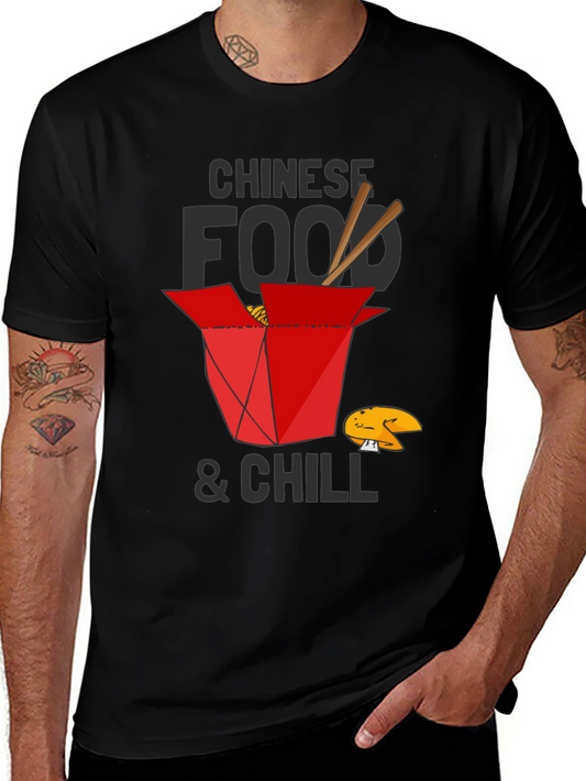 Chinese Food and Chill Graphic T-Shirt