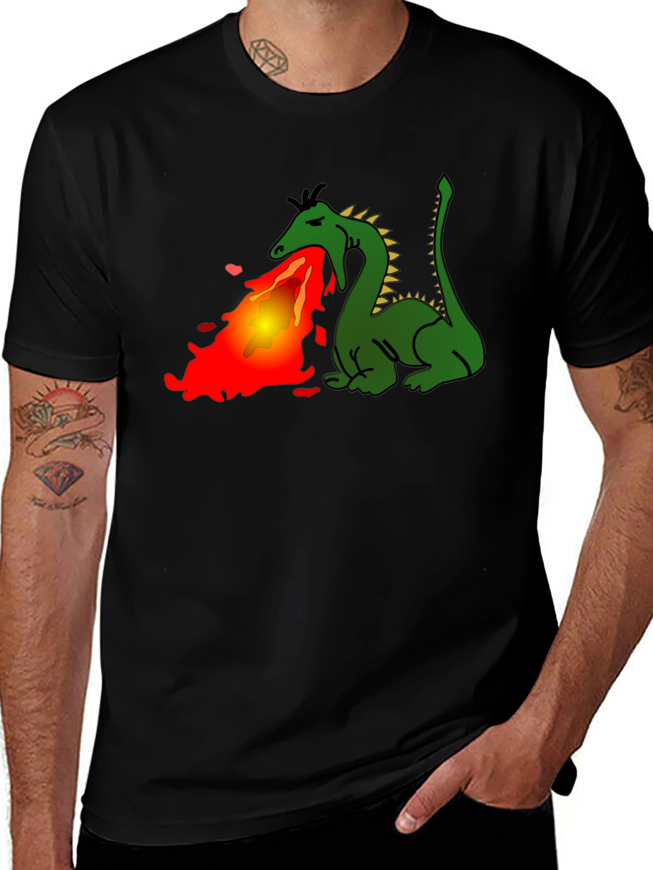 Dragon Fire Black T-Shirt