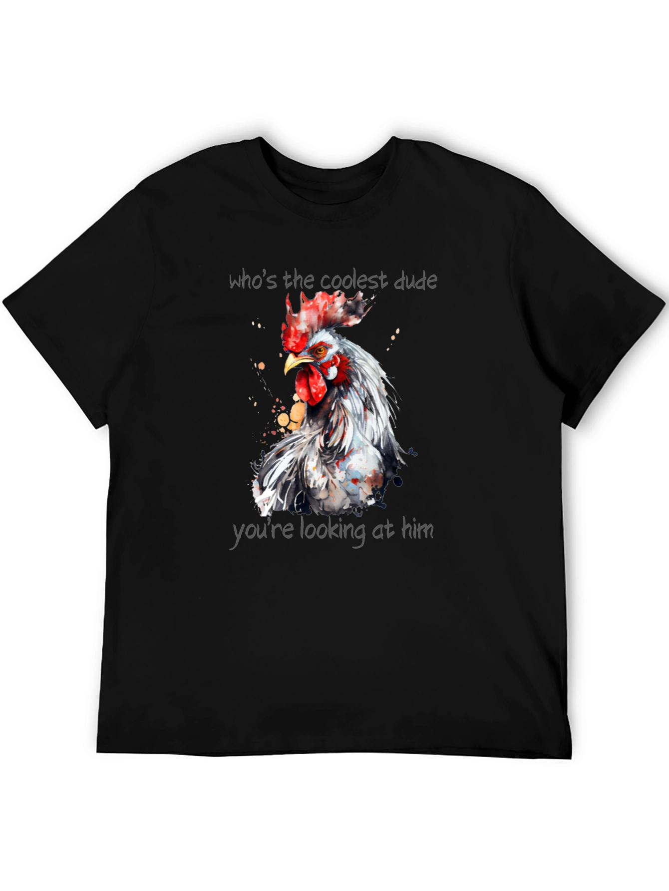 Coolest Dude Rooster Graphic Tee