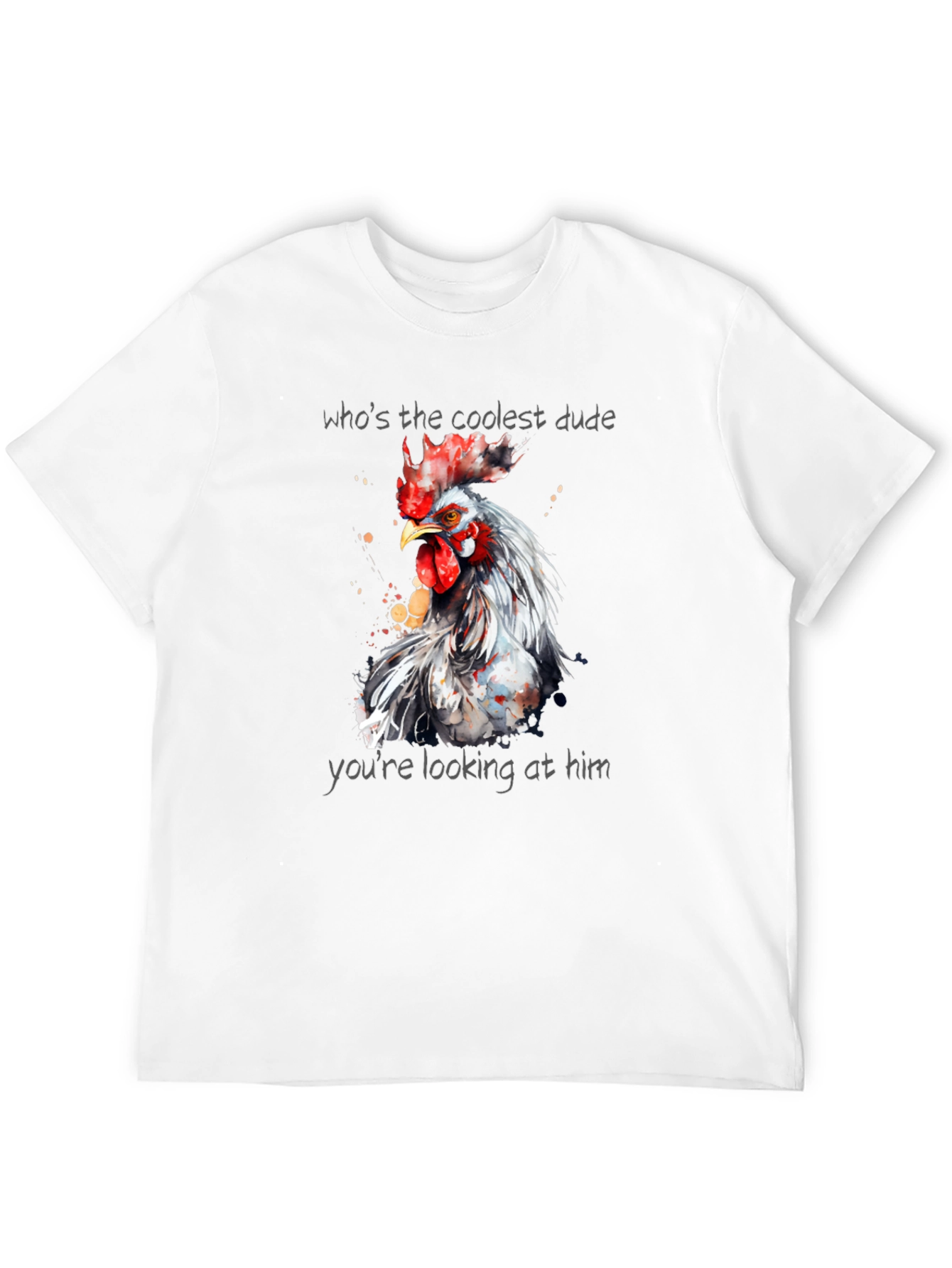 Coolest Dude Rooster Graphic Tee