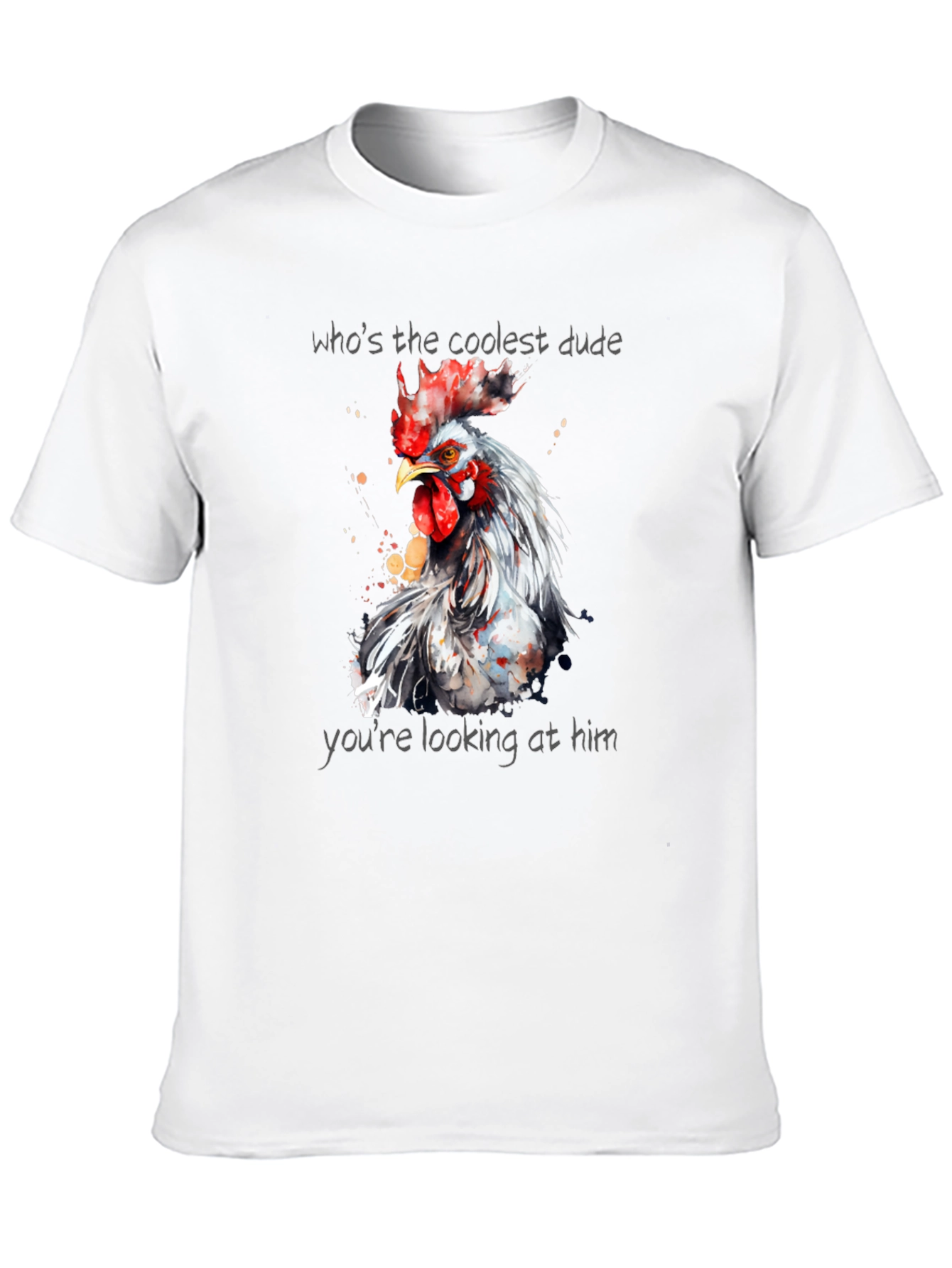 Coolest Dude Rooster Graphic Tee