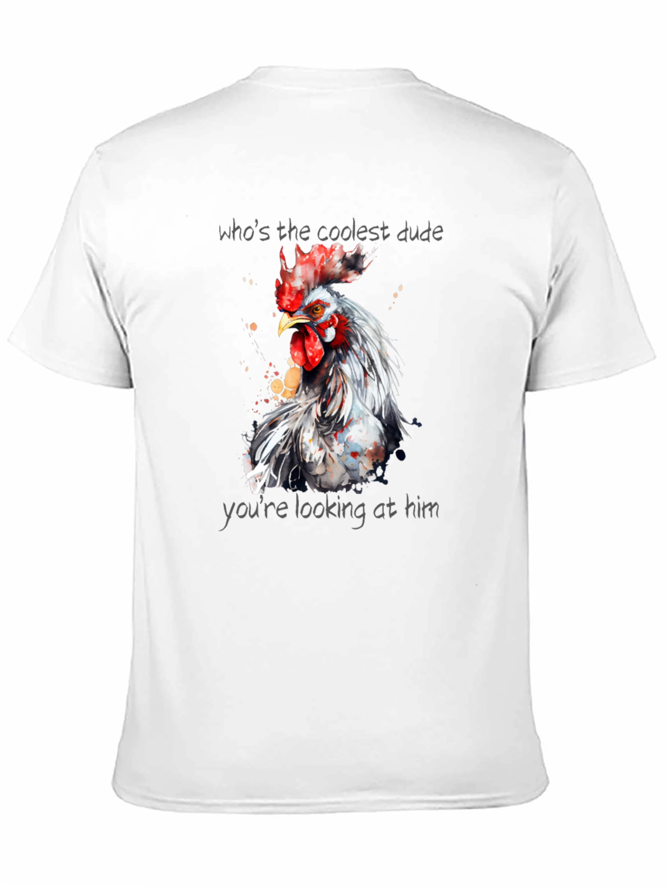 Coolest Dude Rooster Graphic Tee