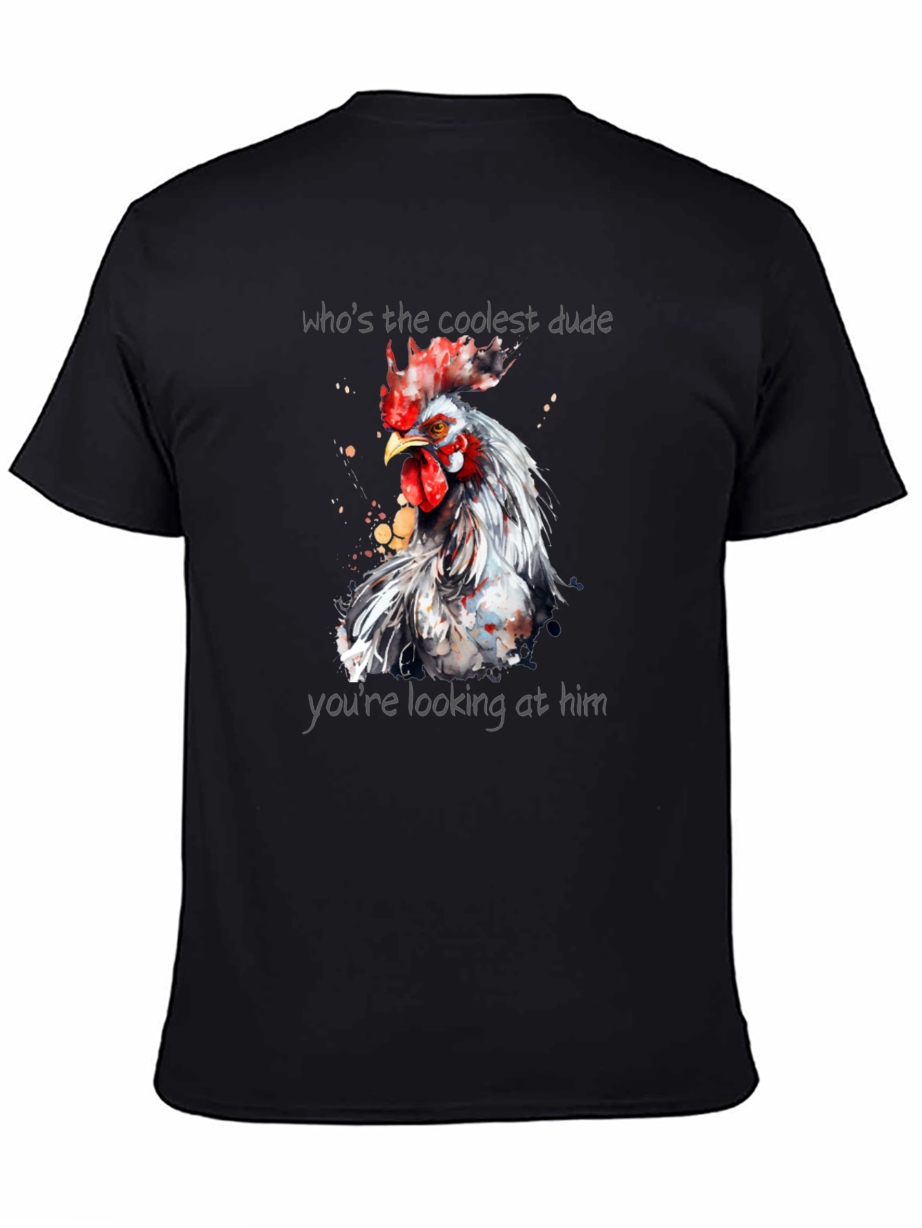 Coolest Dude Rooster Graphic Tee
