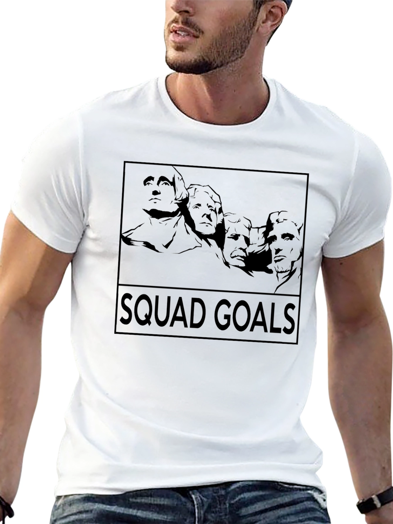Squad Goals Graphic Tee - Black