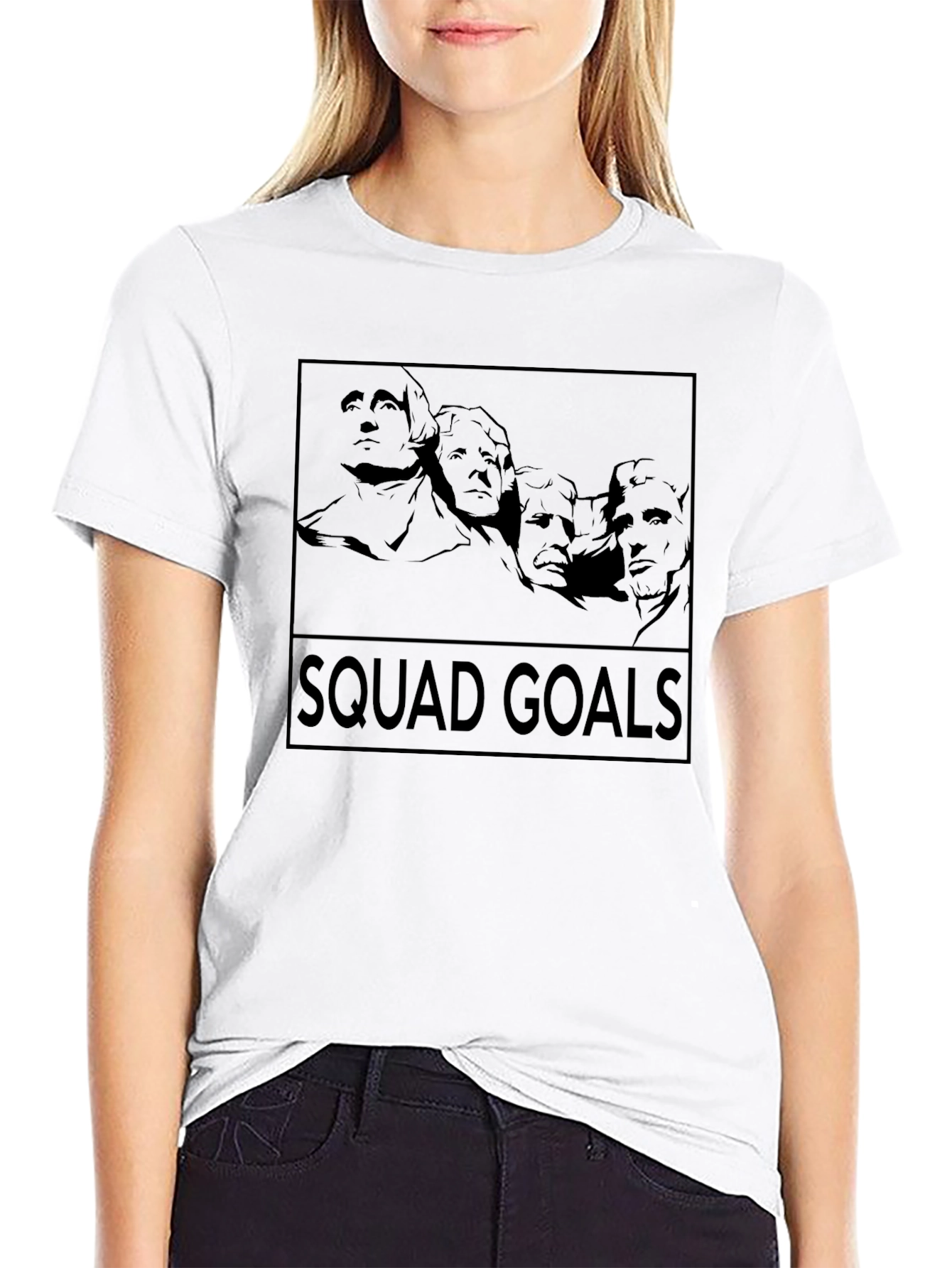 Squad Goals Graphic Tee - Black
