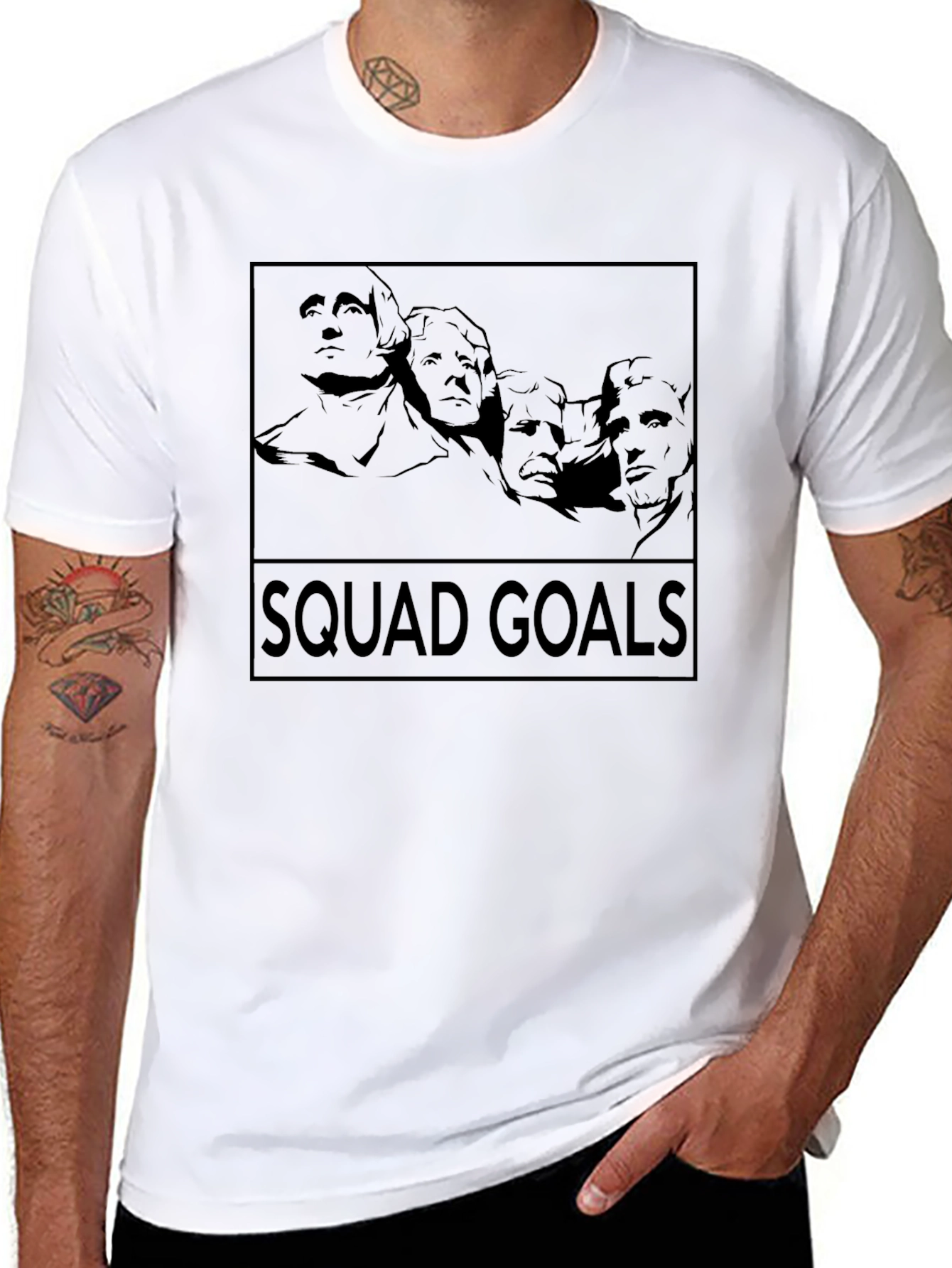 Squad Goals Graphic Tee - Black