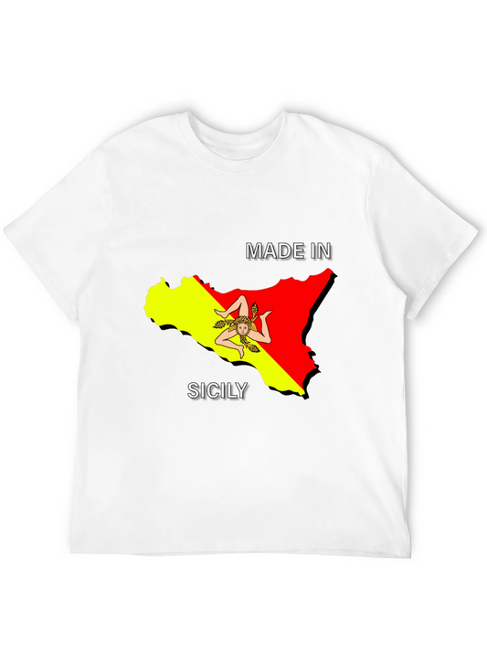 Sicily Pride Tee - Made In Sicily Black T-Shirt