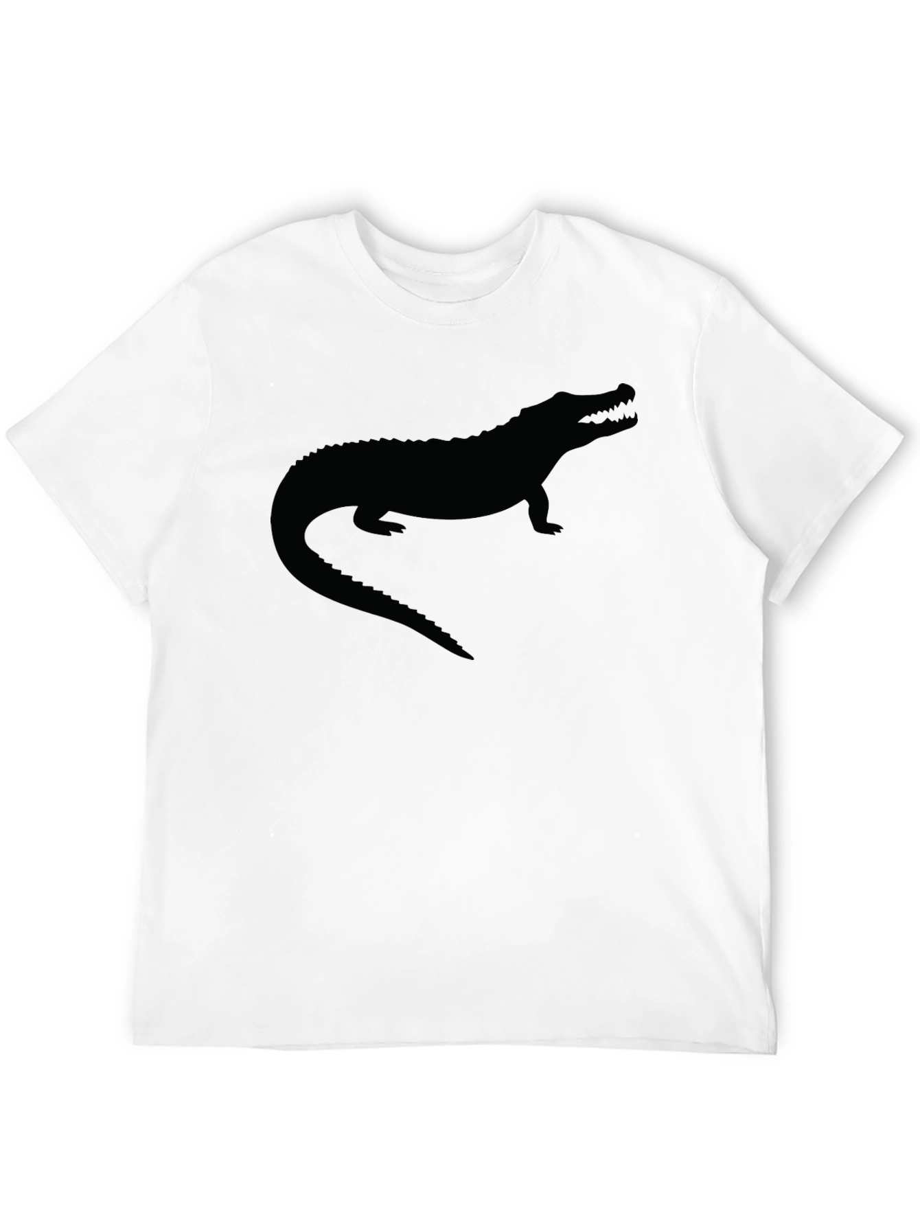 Alligator Silhouette Black T-Shirt
