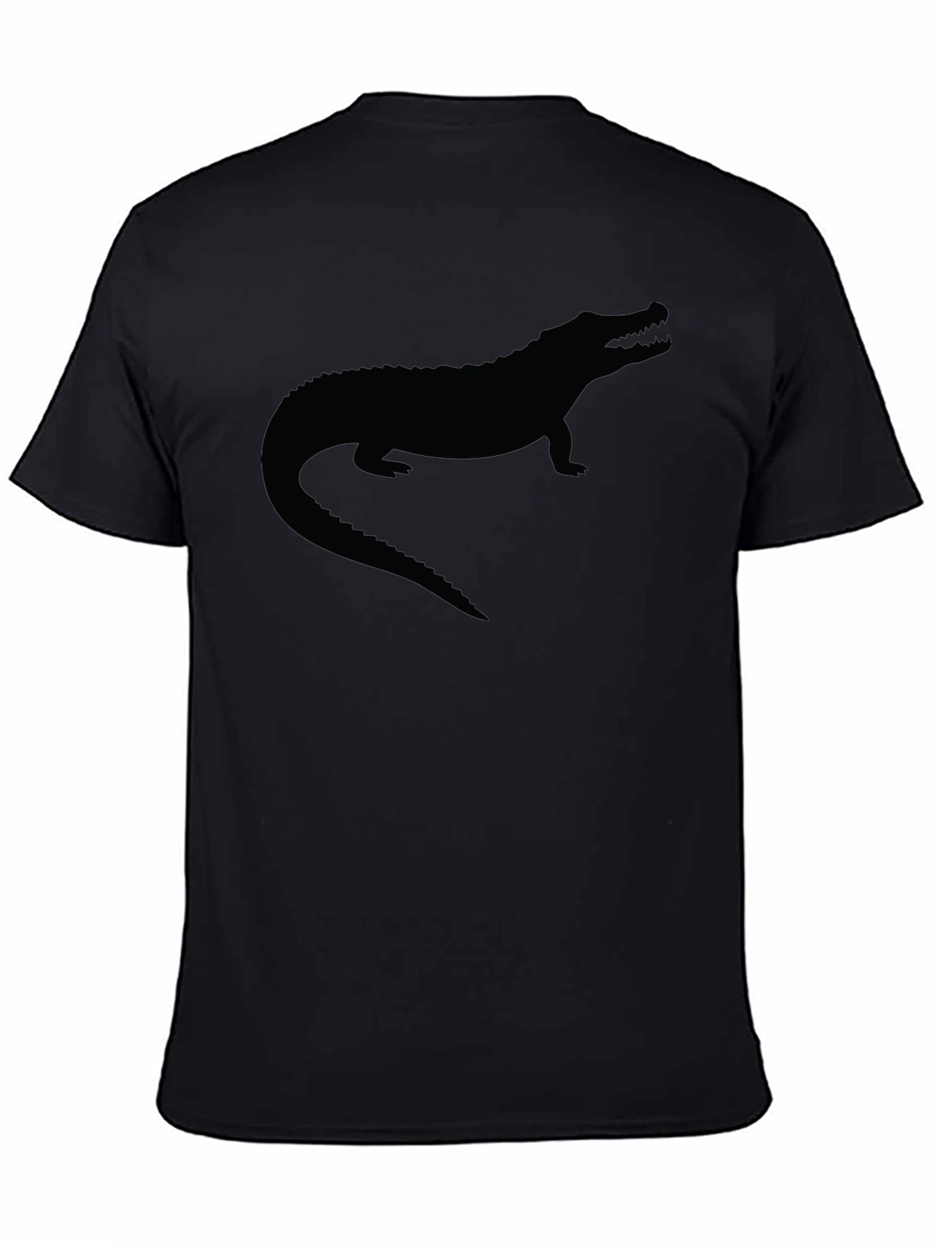 Alligator Silhouette Black T-Shirt