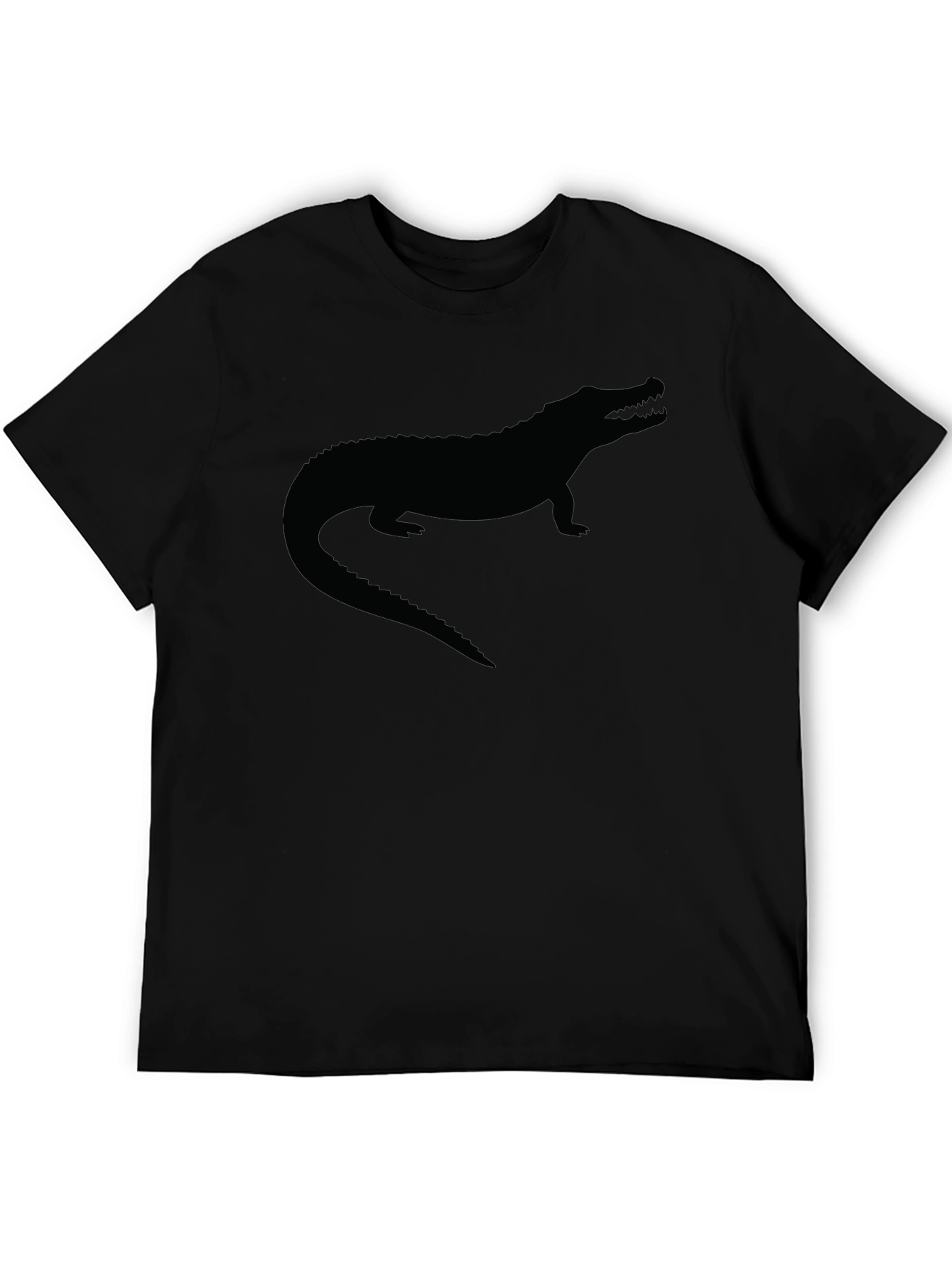 Alligator Silhouette Black T-Shirt