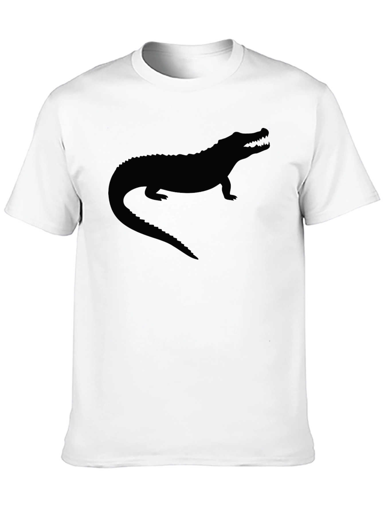 Alligator Silhouette Black T-Shirt