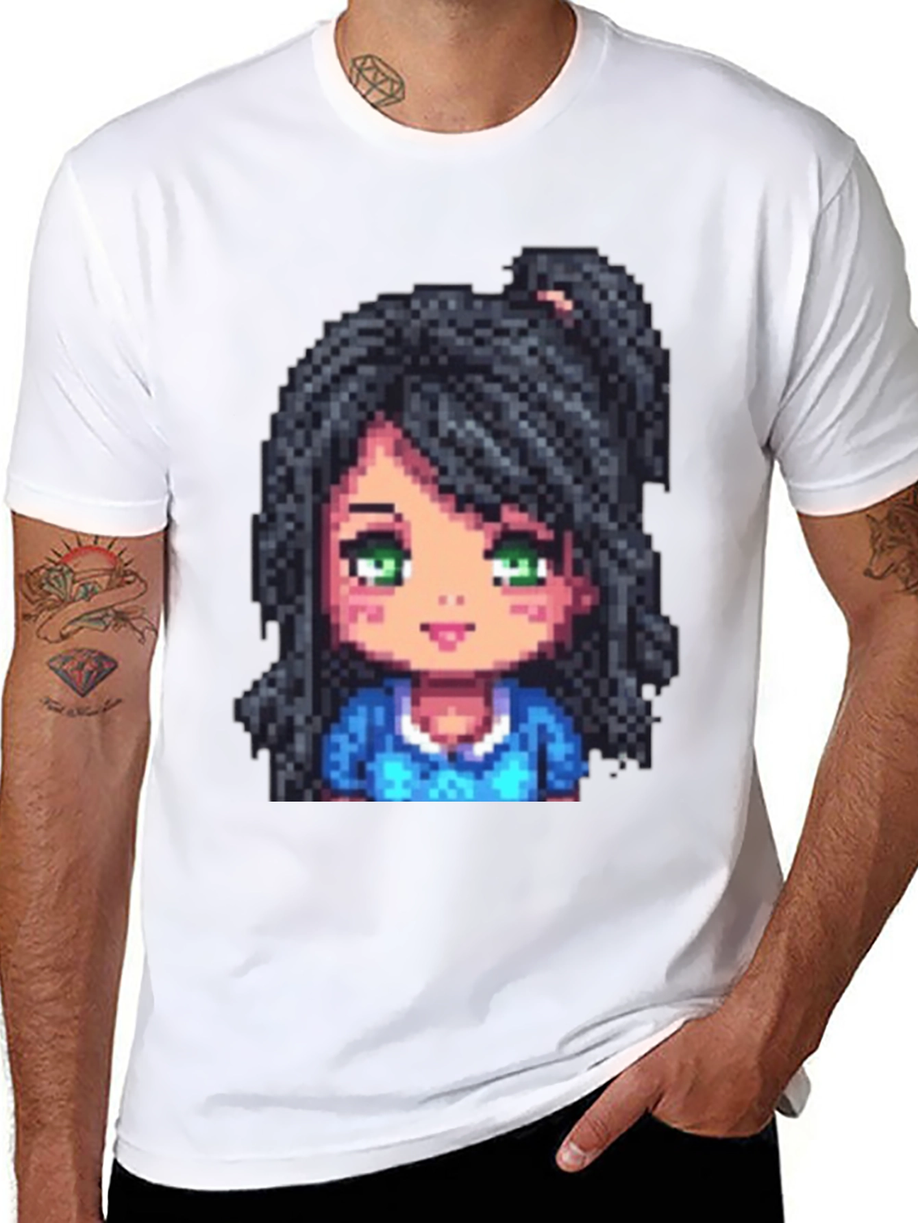 Stardew Valley Abigail Pixel Art T-Shirt
