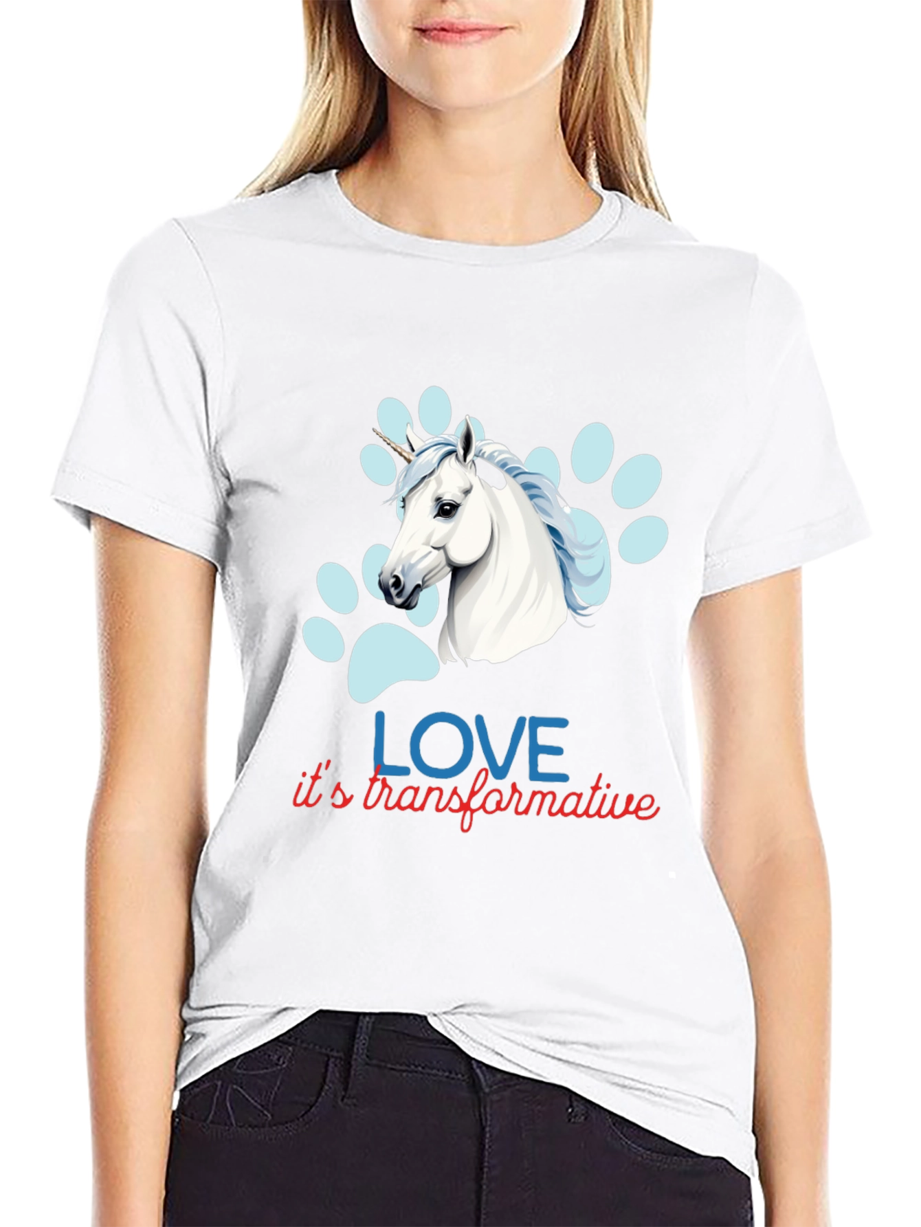 Unicorn Love Transformative Graphic Tee