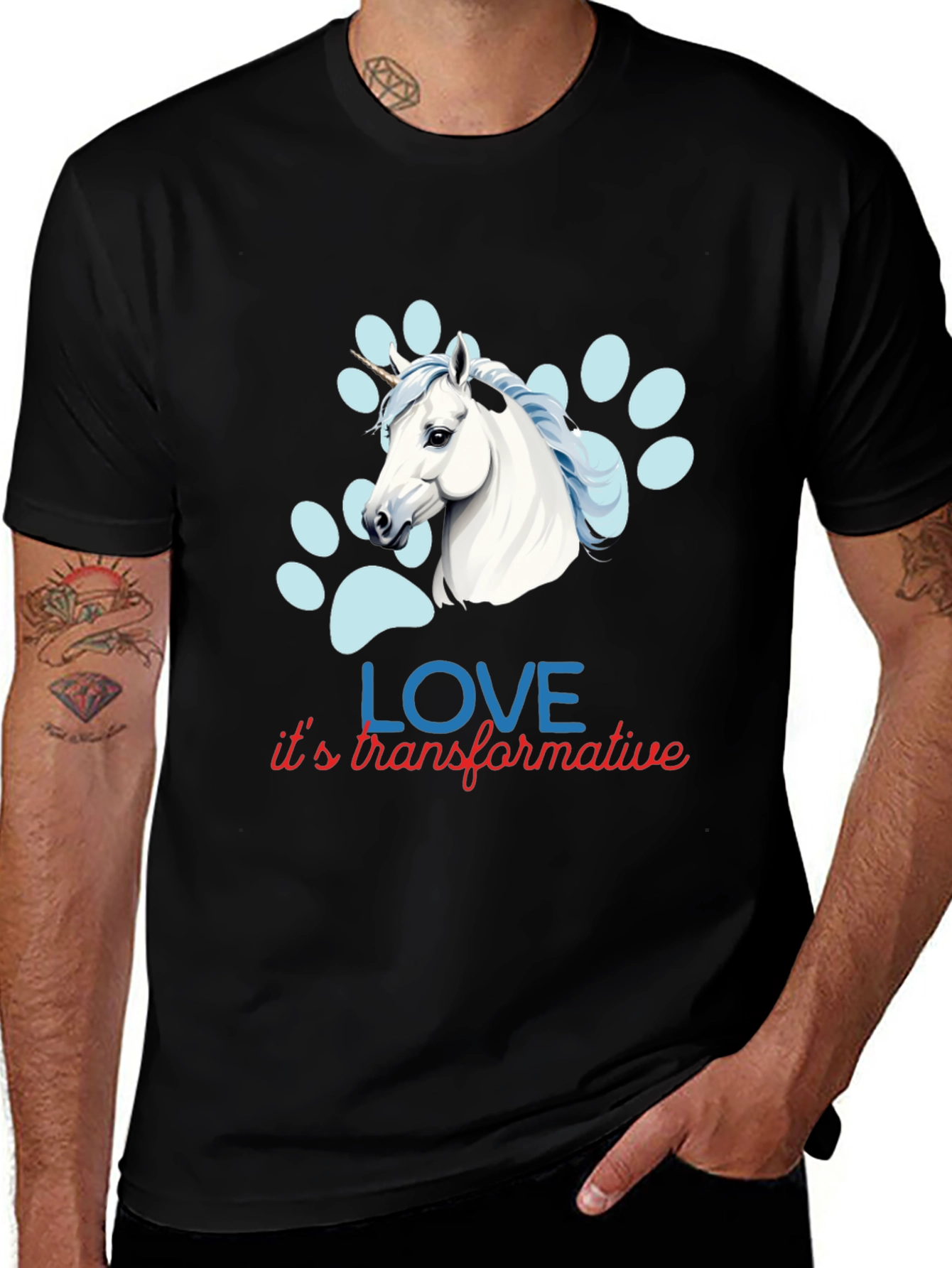 Unicorn Love Transformative Graphic Tee