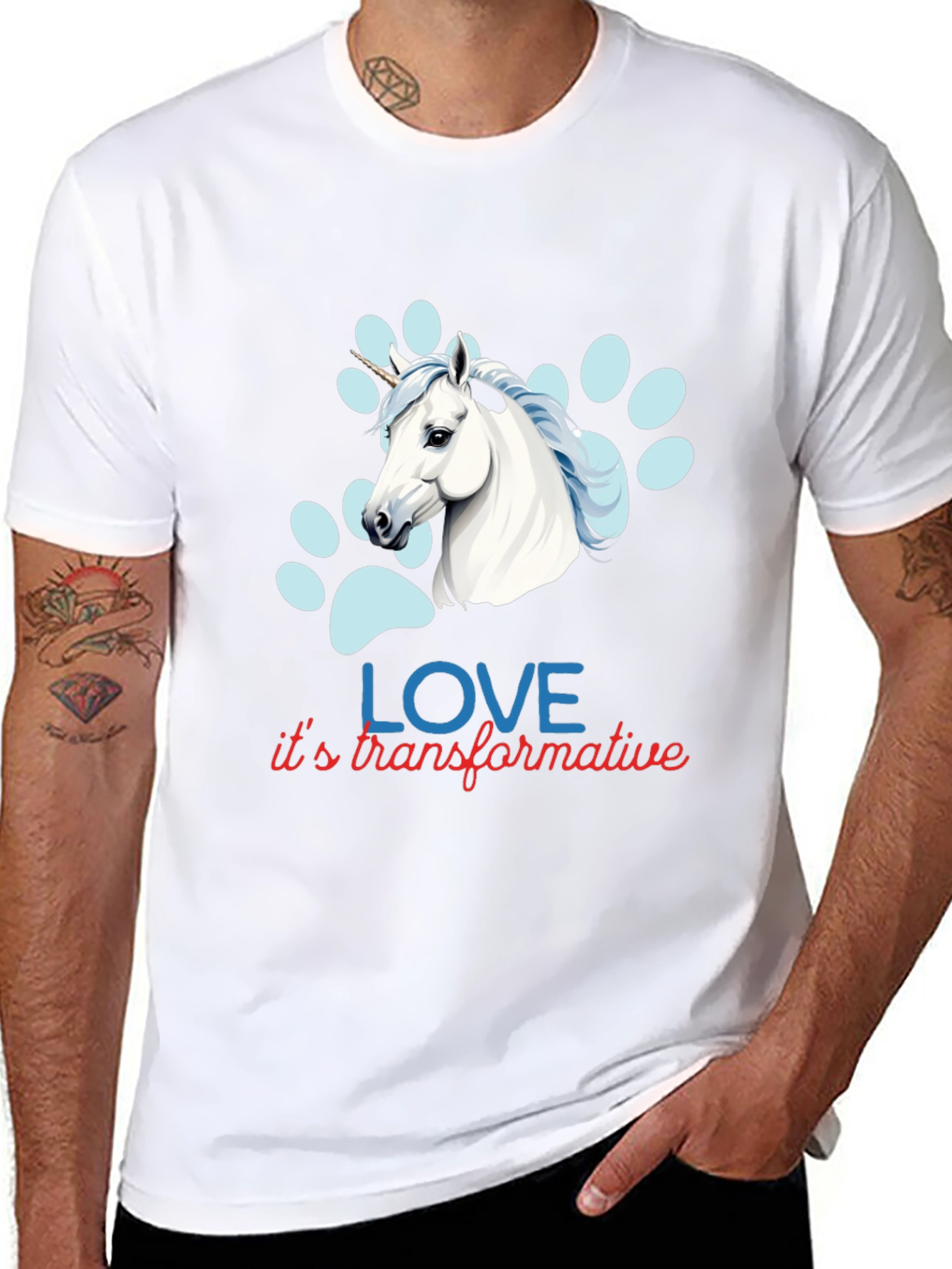 Unicorn Love Transformative Graphic Tee
