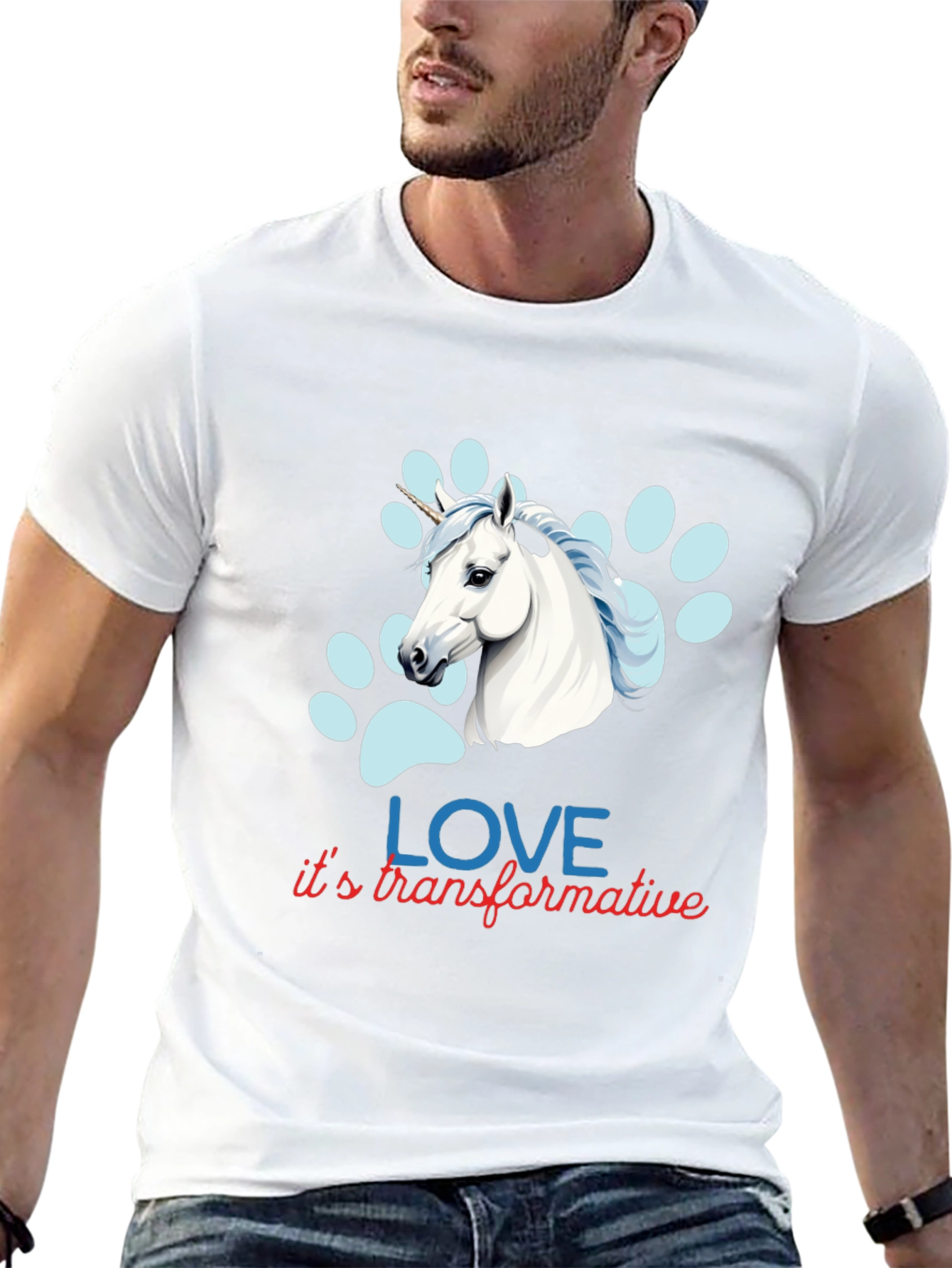 Unicorn Love Transformative Graphic Tee