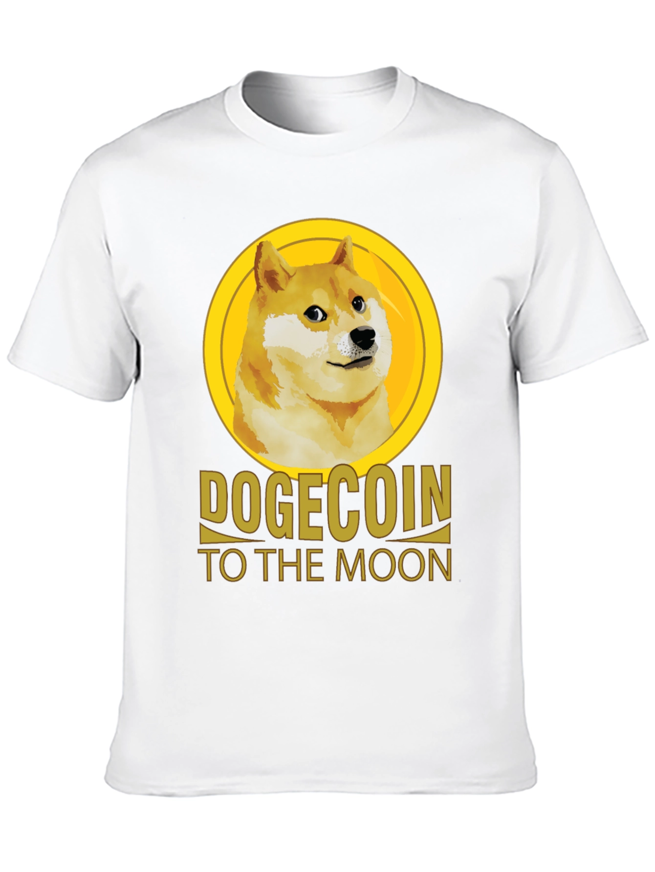 Dogecoin To The Moon Black T-Shirt