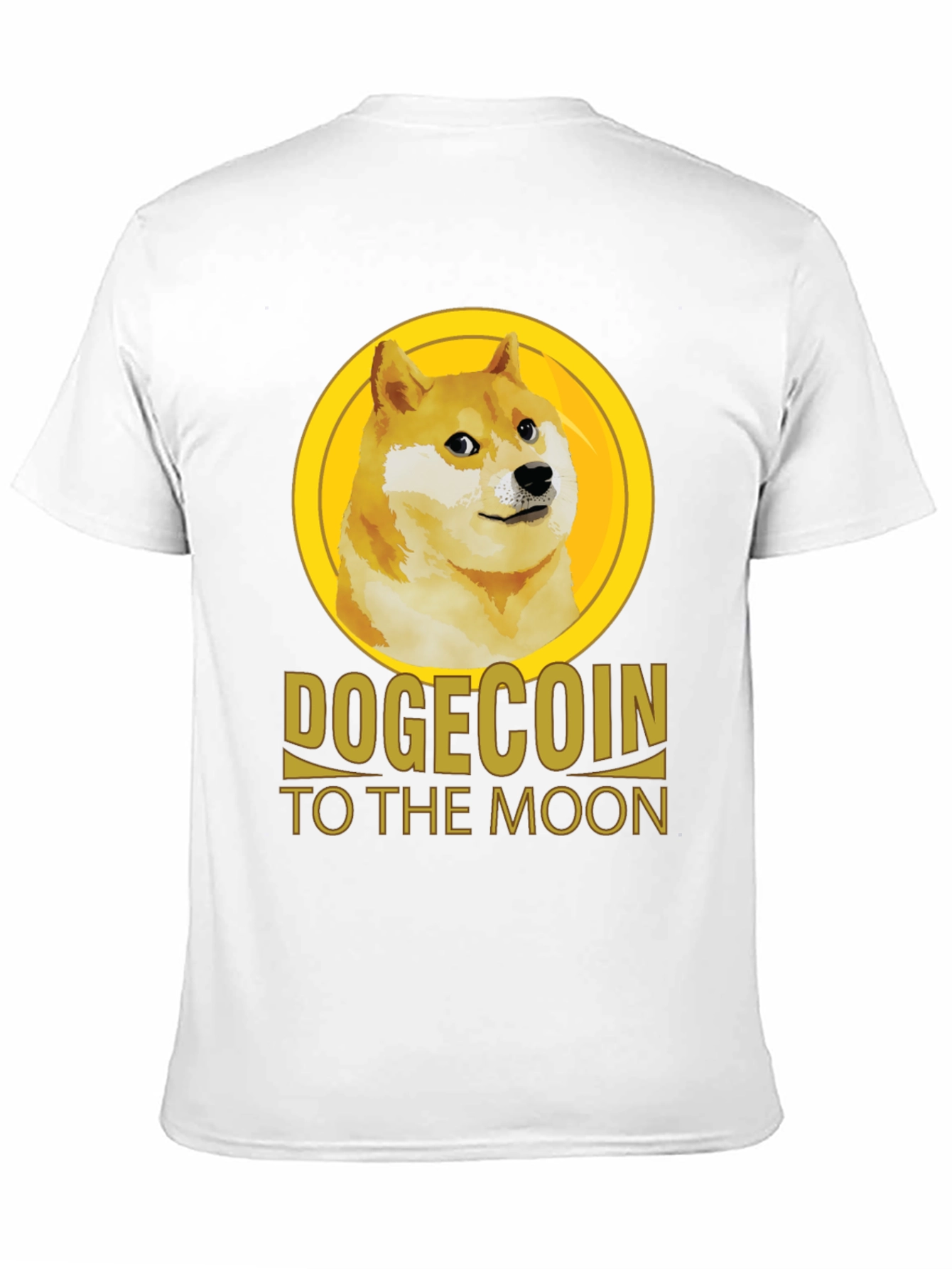 Dogecoin To The Moon Black T-Shirt