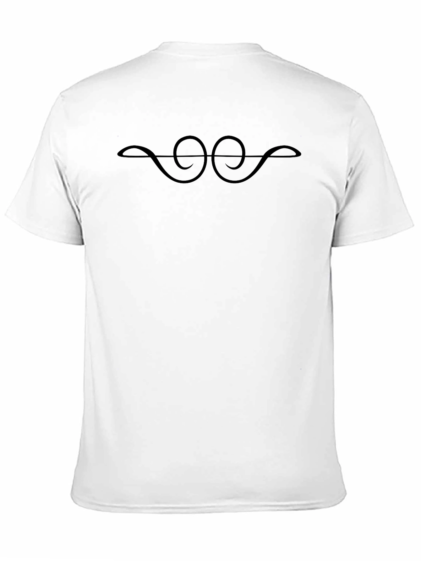Stylish Black Tee with Abstract Graphic