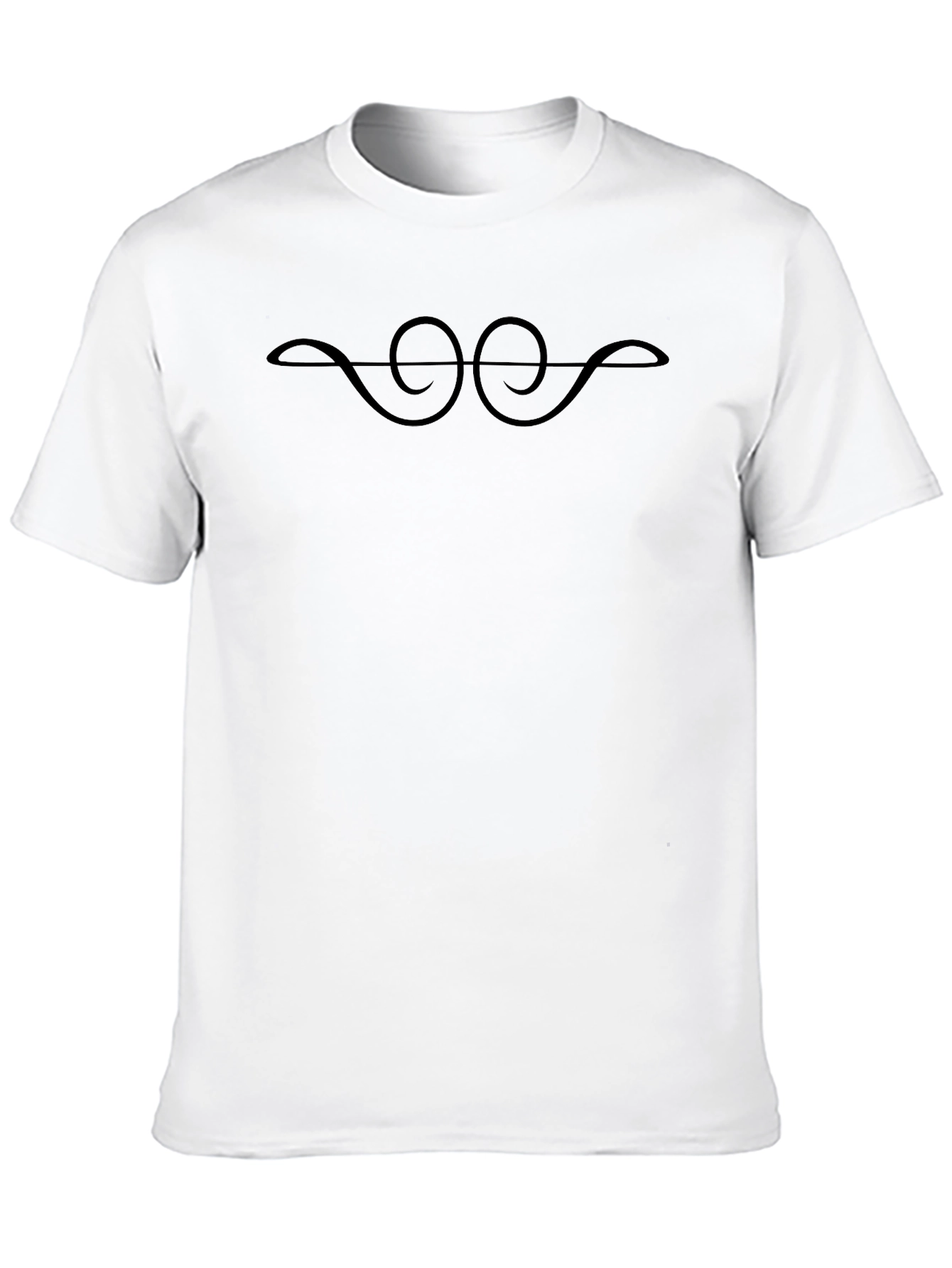 Stylish Black Tee with Abstract Graphic