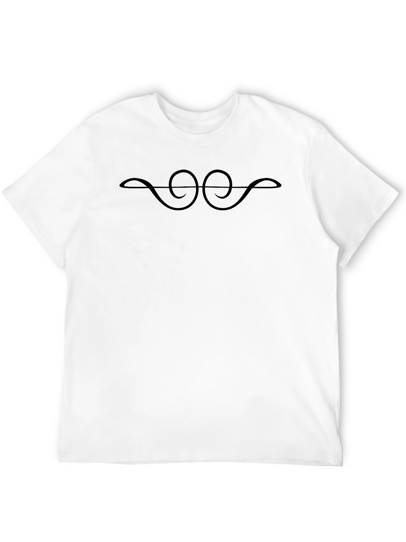 Stylish Black Tee with Abstract Graphic