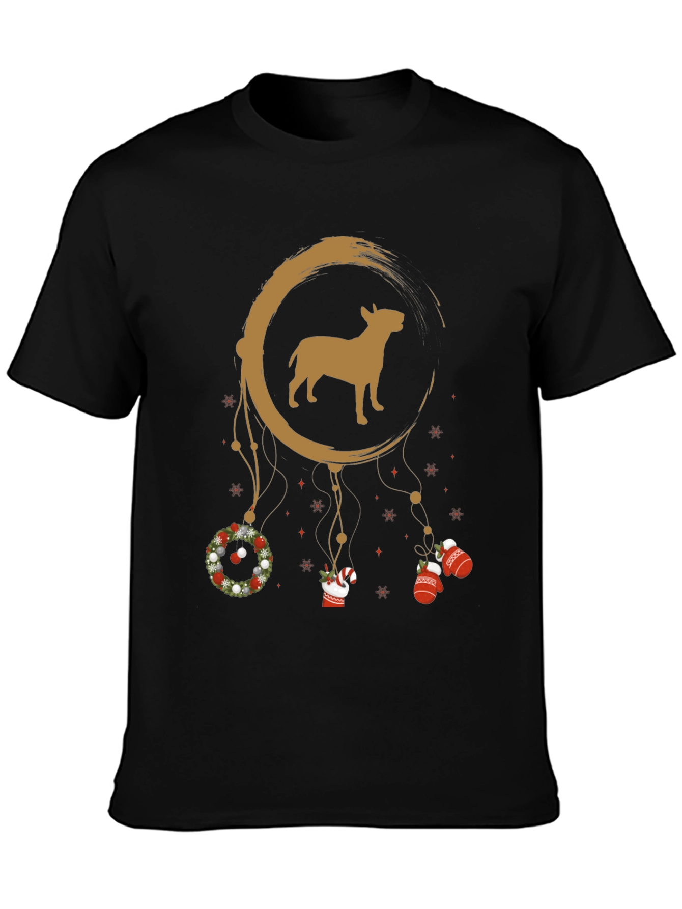 Bull Terrier Christmas Dreamcatcher T-Shirt