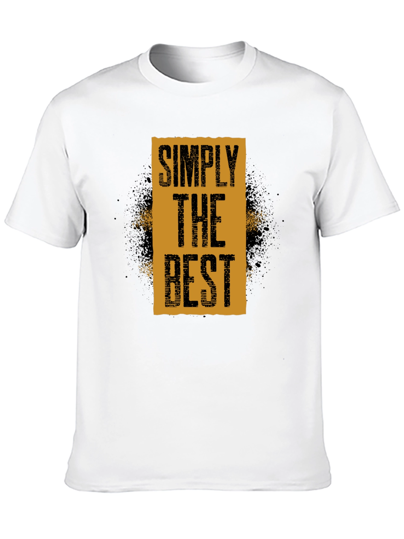 Simply The Best Graphic Tee - Black Cotton T-Shirt