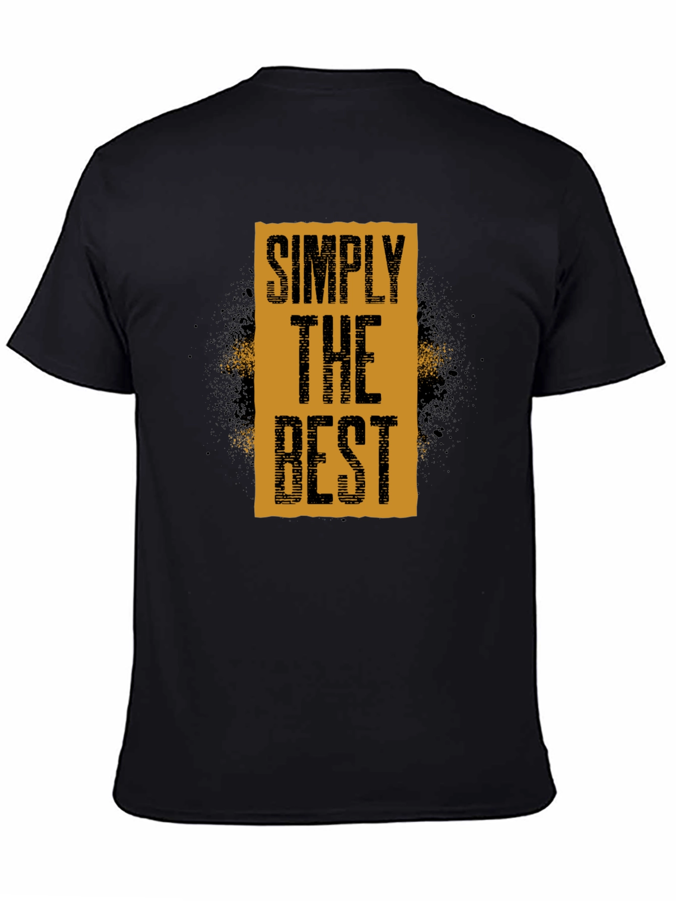 Simply The Best Graphic Tee - Black Cotton T-Shirt