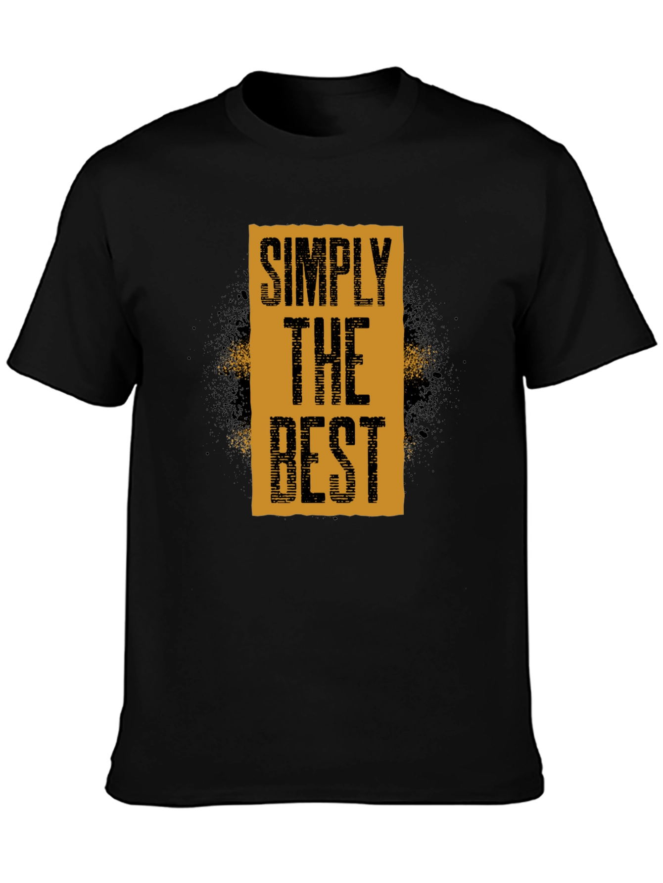 Simply The Best Graphic Tee - Black Cotton T-Shirt