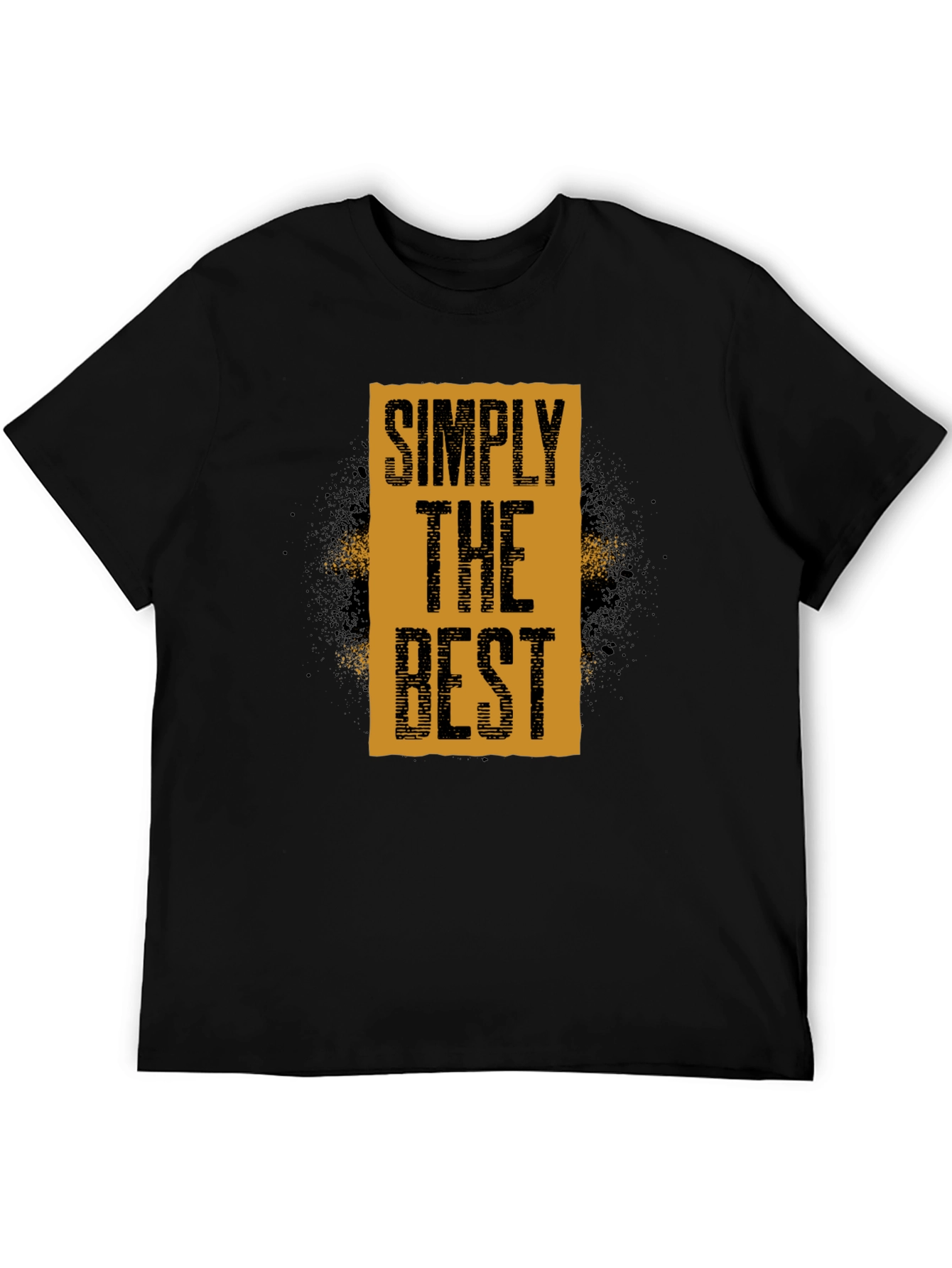 Simply The Best Graphic Tee - Black Cotton T-Shirt