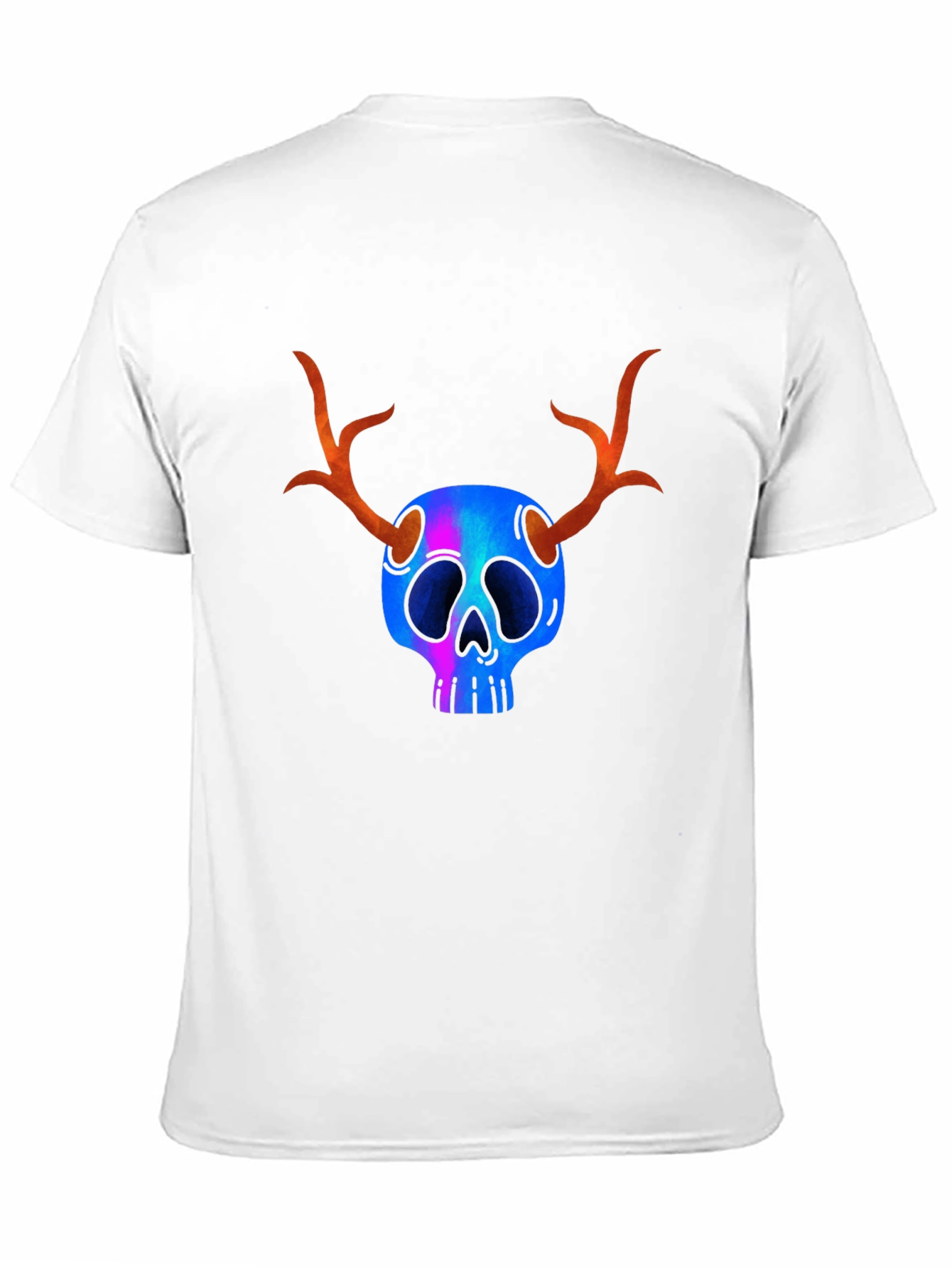 Skull with Antlers Graphic Tee
