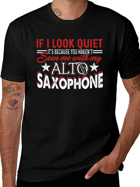Alto Saxophone T-Shirt - Quiet Musician Tee